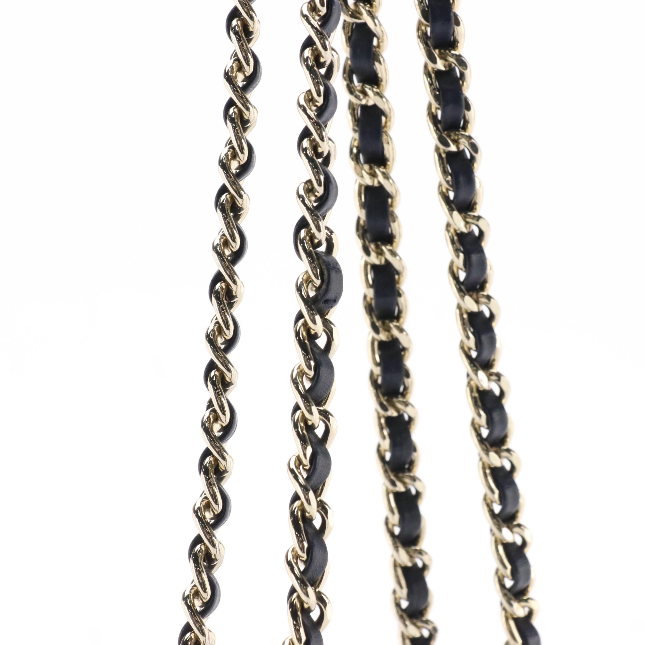 Tory Burch Alexa Chain Shoulder Bag in Woven and Smooth Leather