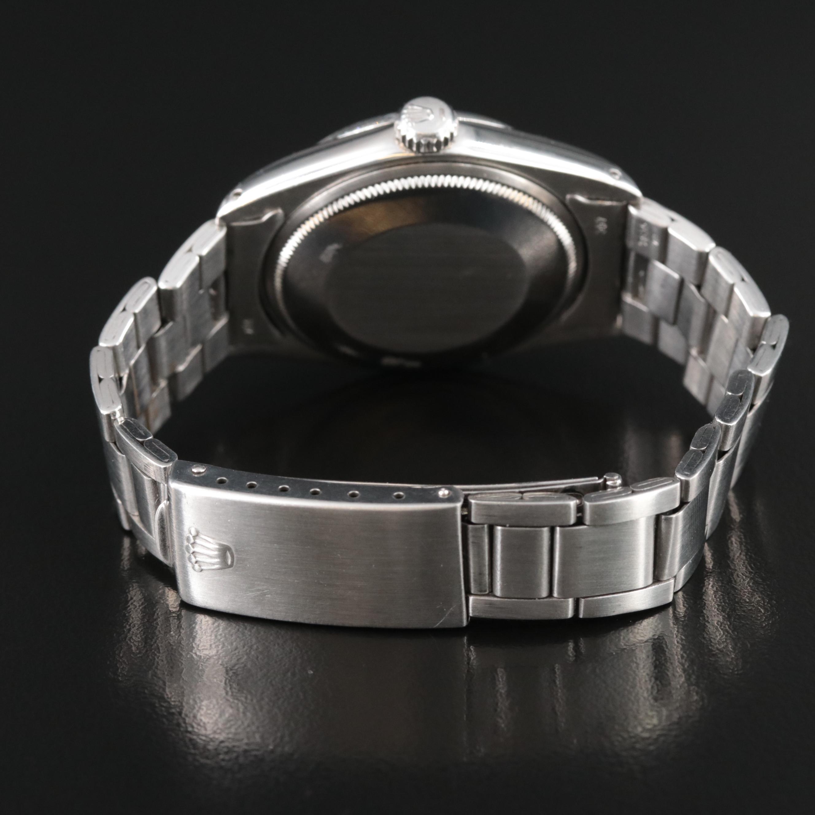 1968 Rolex Custom Diamond M.O.P. Dial and Bezel Oyster Perpetual Date Watch