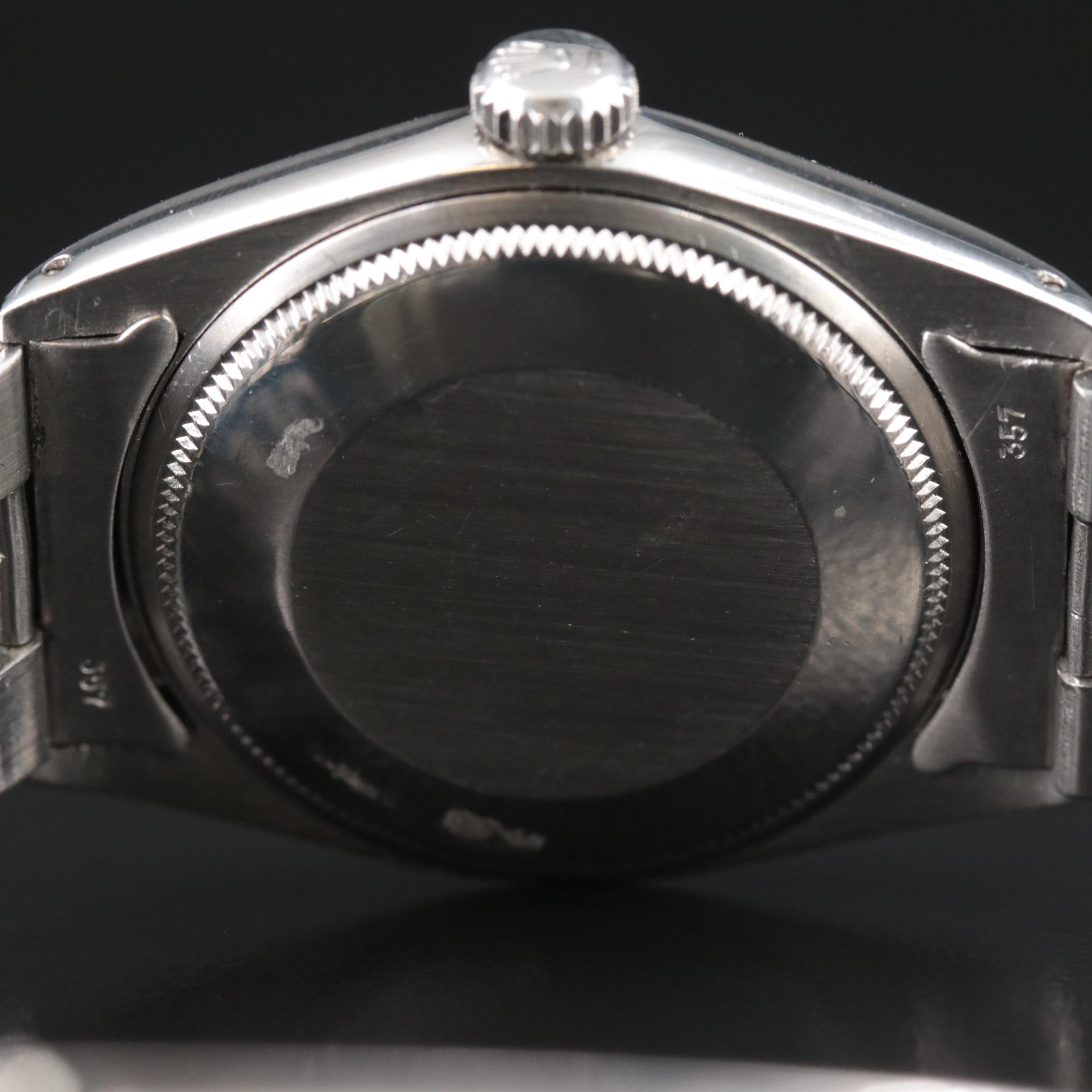 1968 Rolex Custom Diamond M.O.P. Dial and Bezel Oyster Perpetual Date Watch