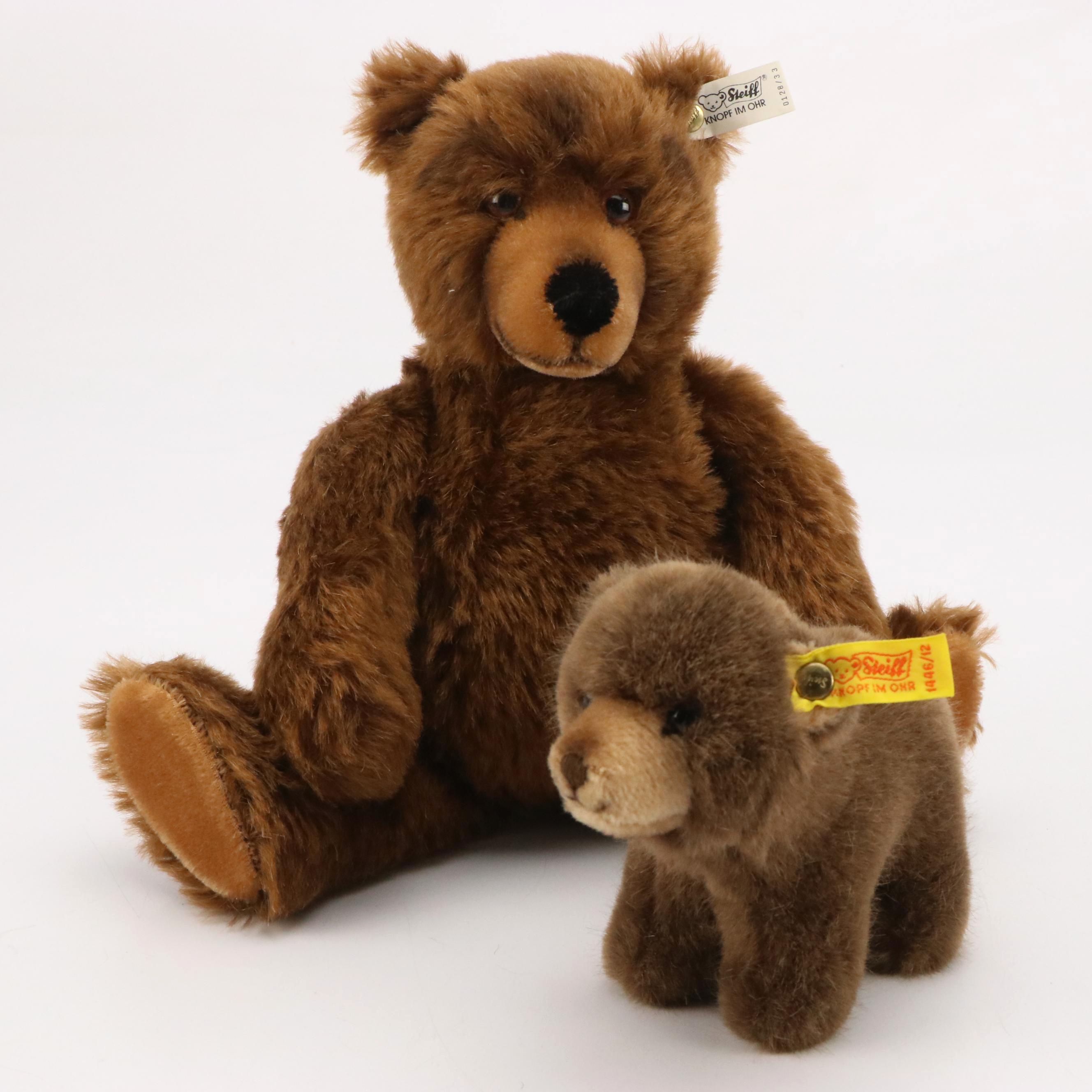 Steiff "Browny" with Other Brown Teddy Bear, Late 20th Century