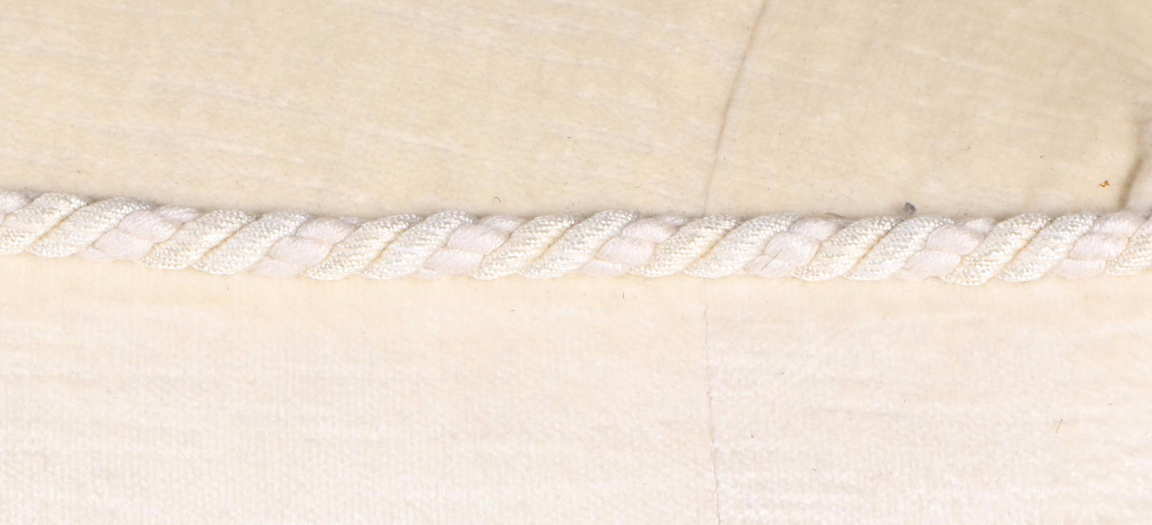 Sherrill Furniture Button-Tufted Ivory Velvet Upholstered Sofa