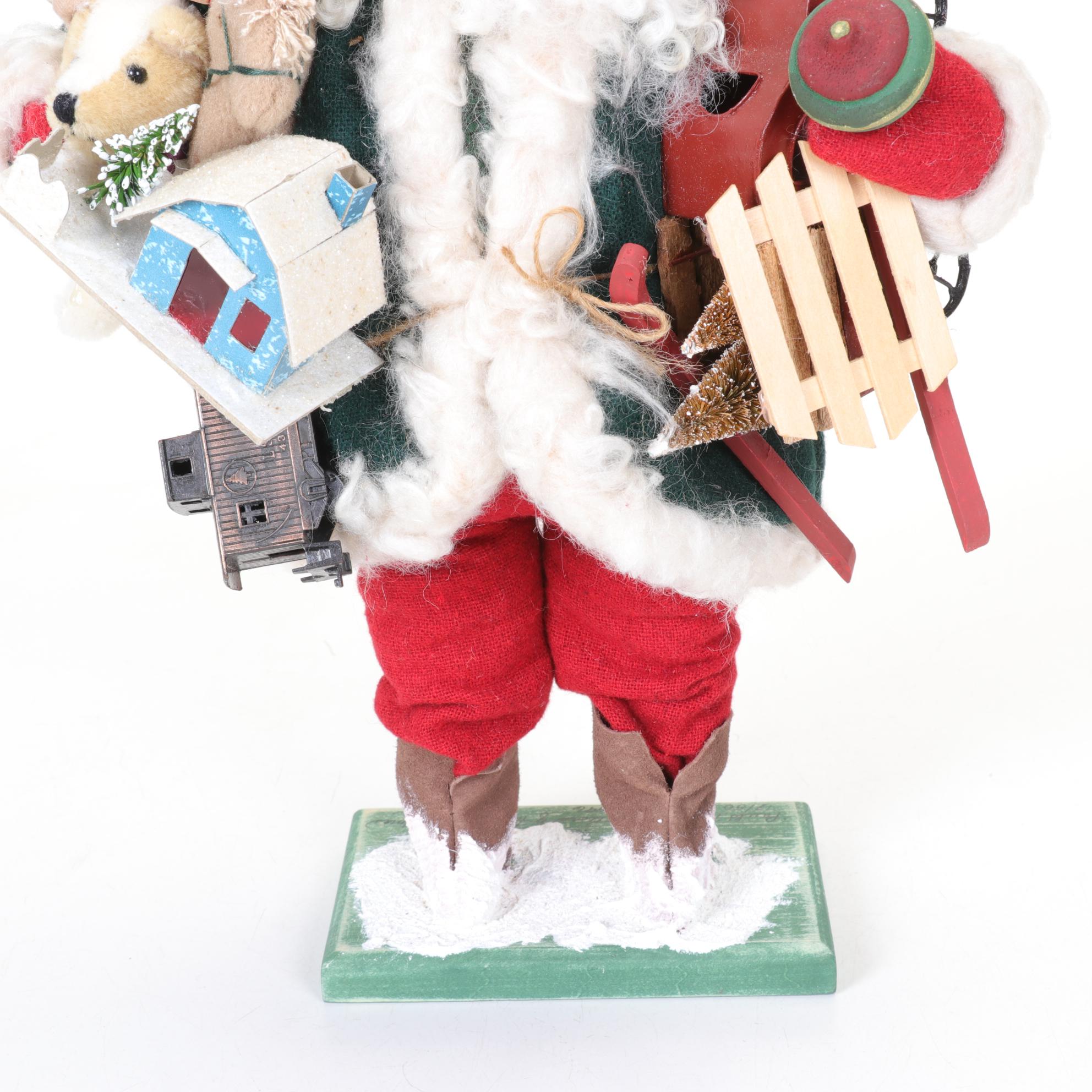 Handmade "Paul's Truck" Santa Figure by Sally Rose, 1996