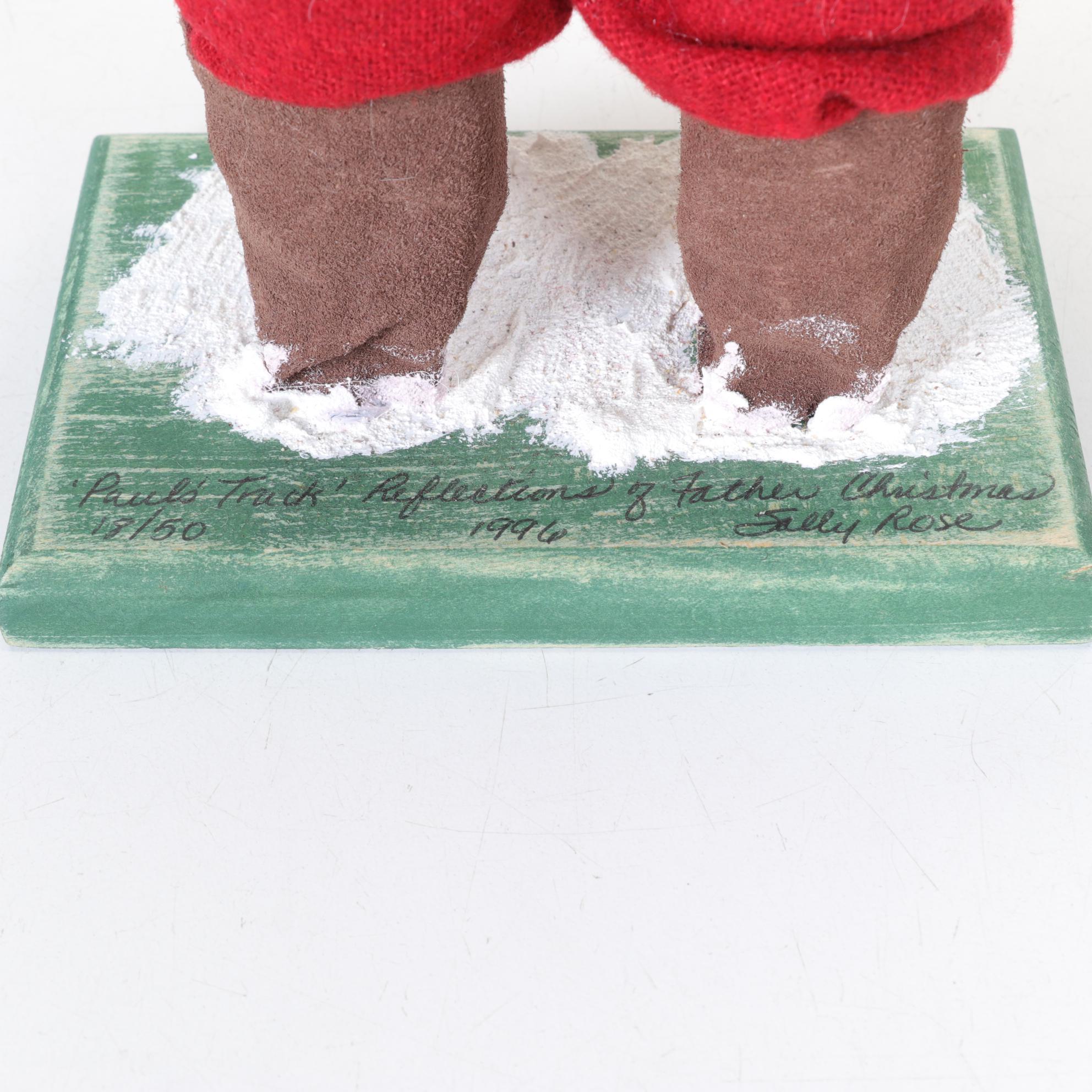 Handmade "Paul's Truck" Santa Figure by Sally Rose, 1996