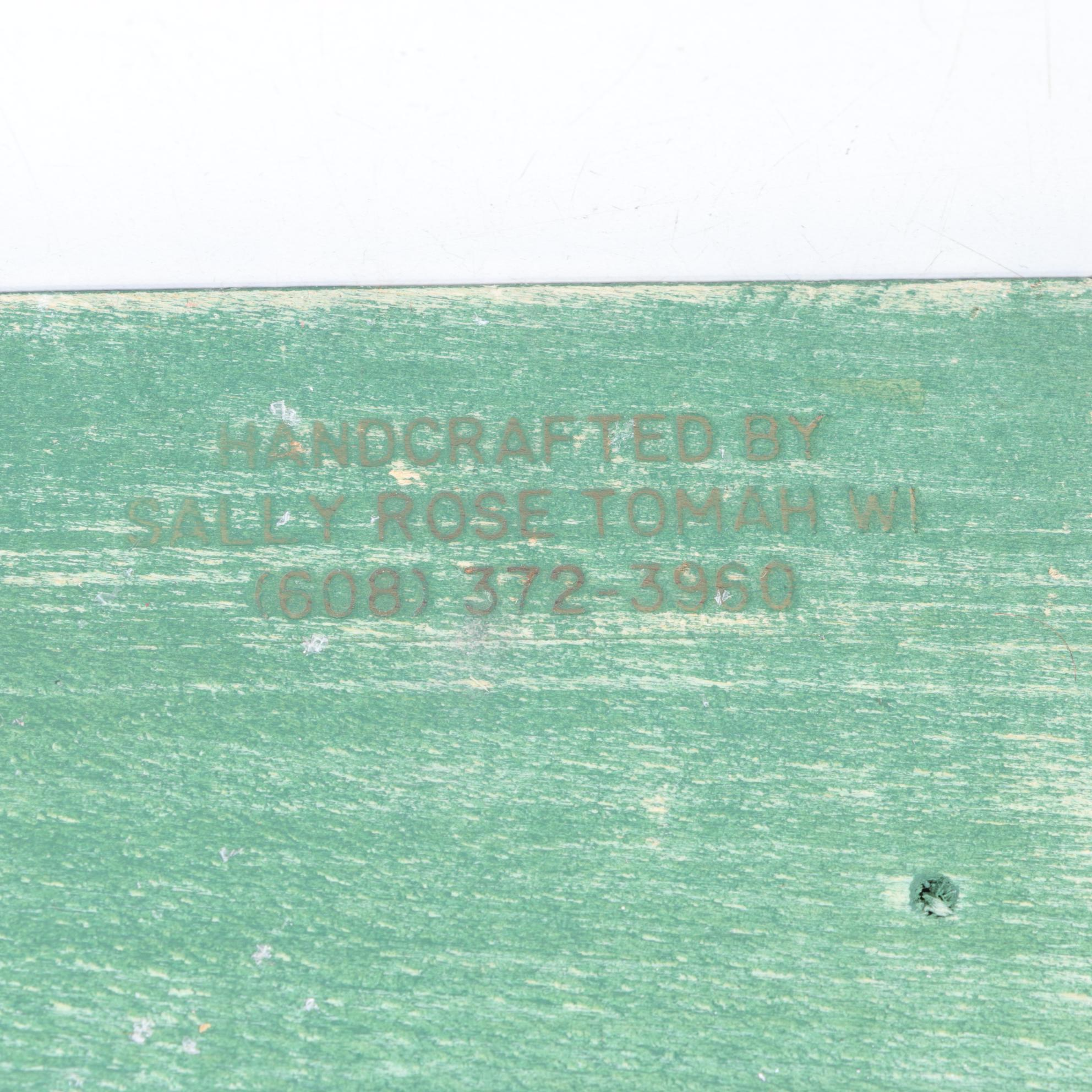 Handmade "Paul's Truck" Santa Figure by Sally Rose, 1996