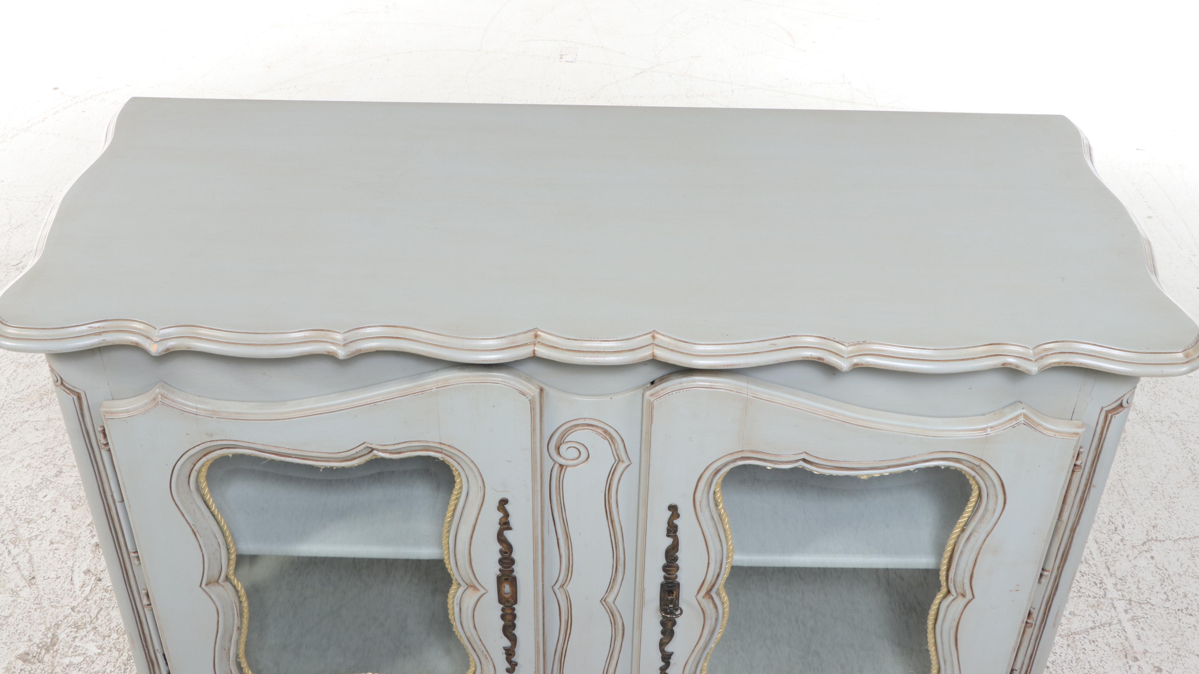 Marie Albert French Provincial Style Paint-Decorated Wood Buffet
