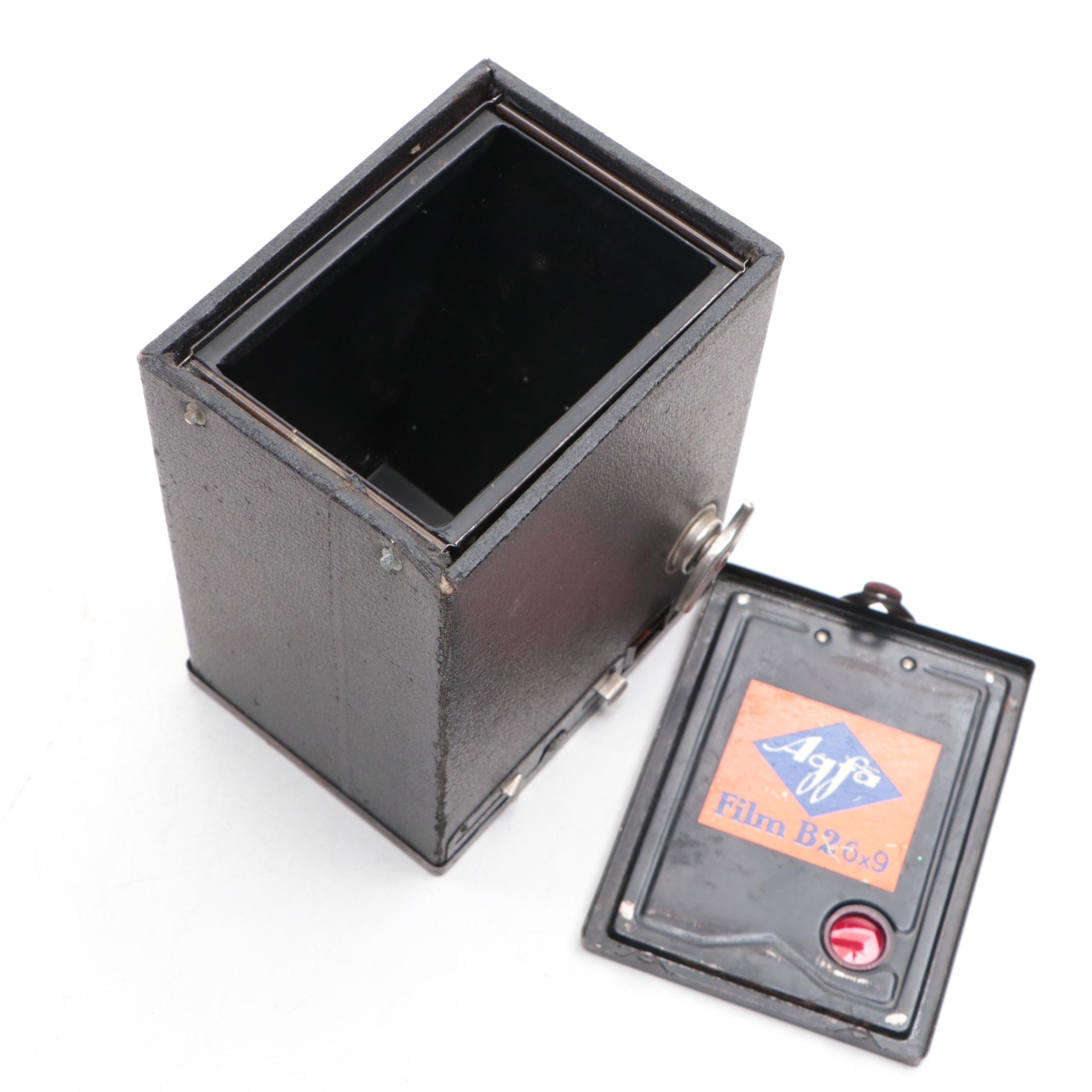 Agfa B-2 Box Camera with Balda Rollbox Camera