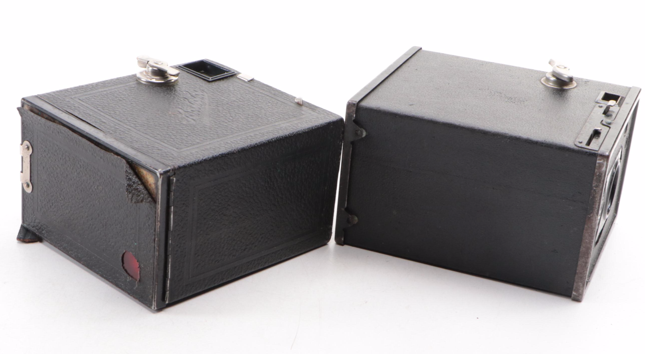 Agfa B-2 Box Camera with Balda Rollbox Camera