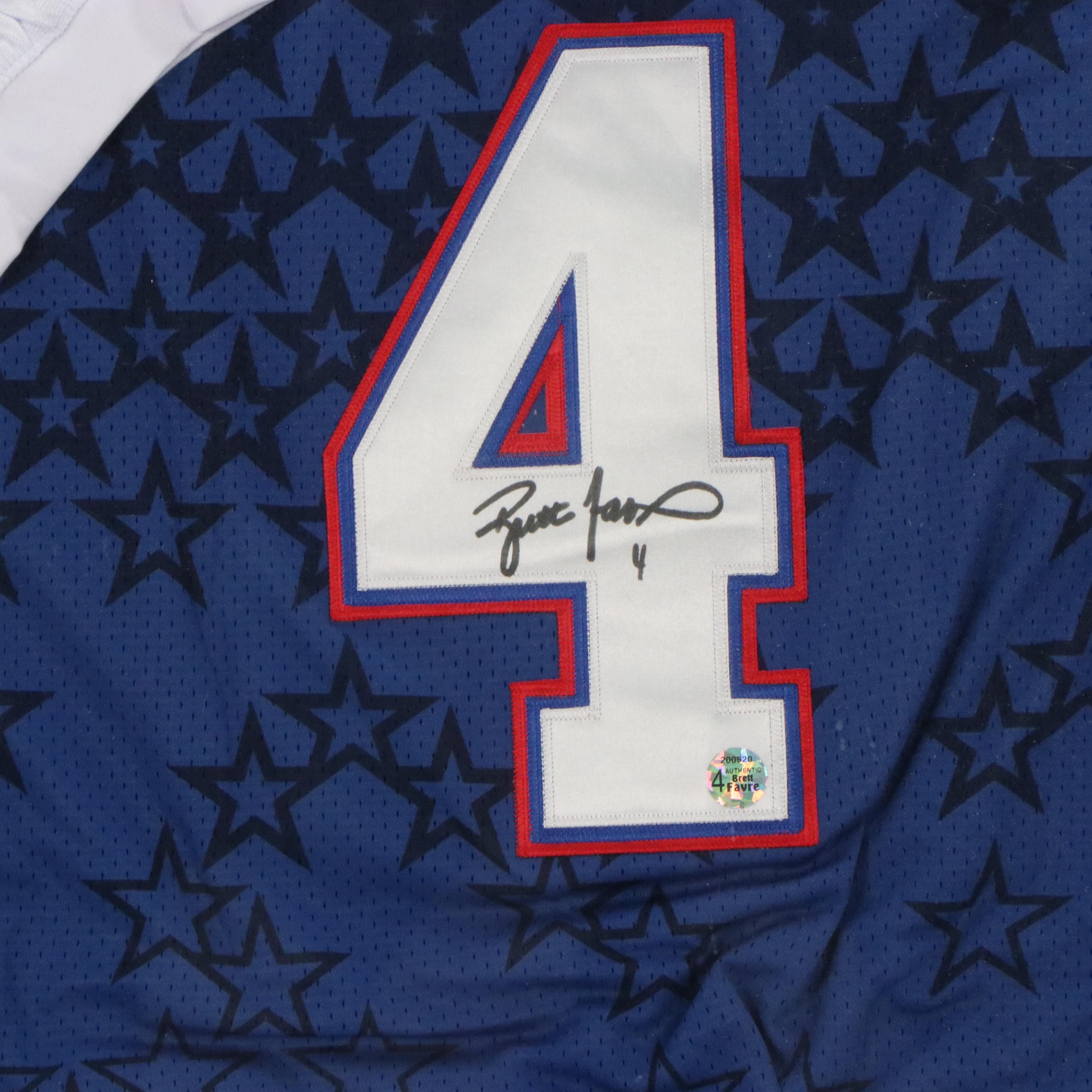 Brett Favre Signed 2008 Pro Bowl Green Bay Packers Reebok Football Jersey