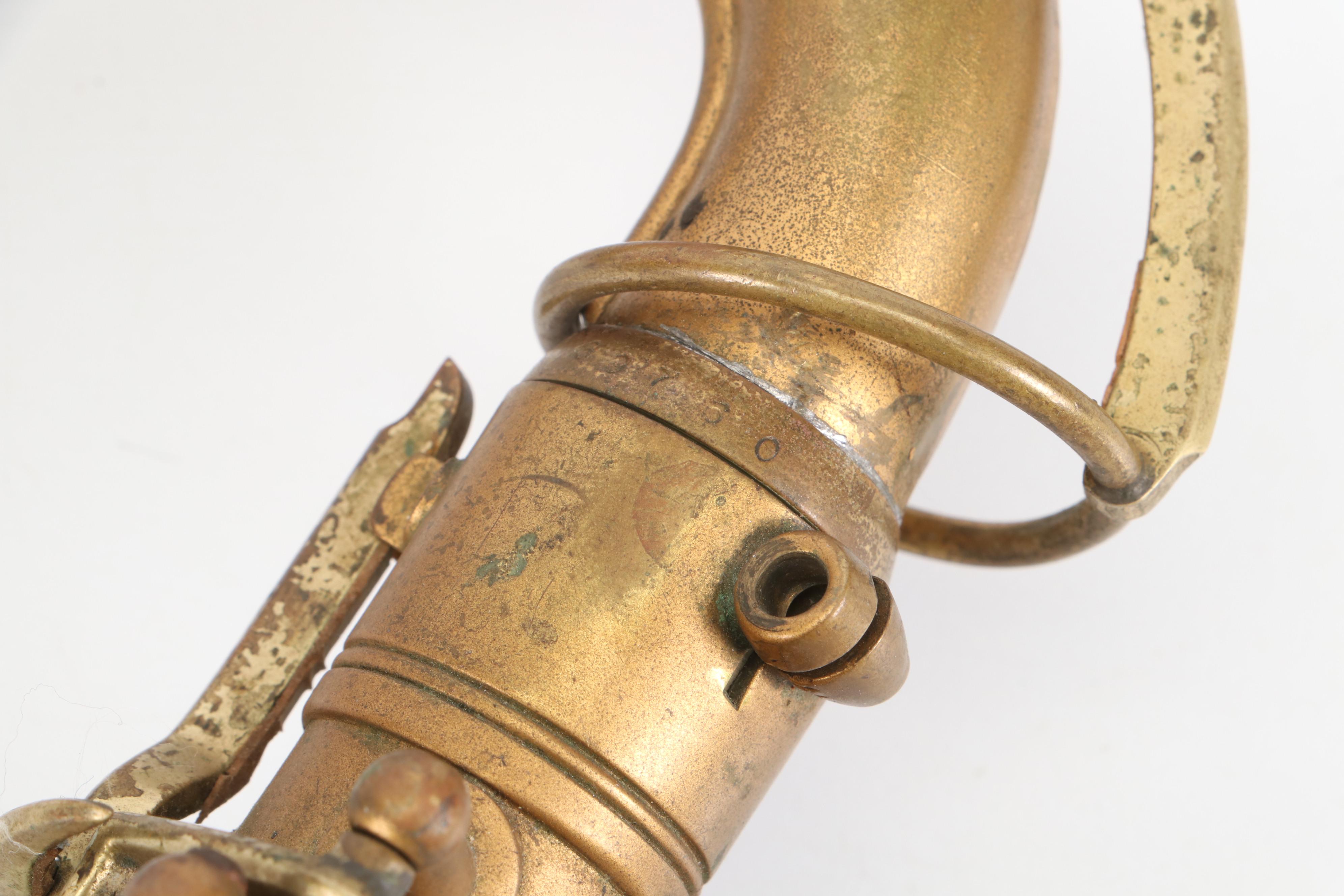 Rudolph Wurlitzer "The Wurlitzer American" Brass Saxophone