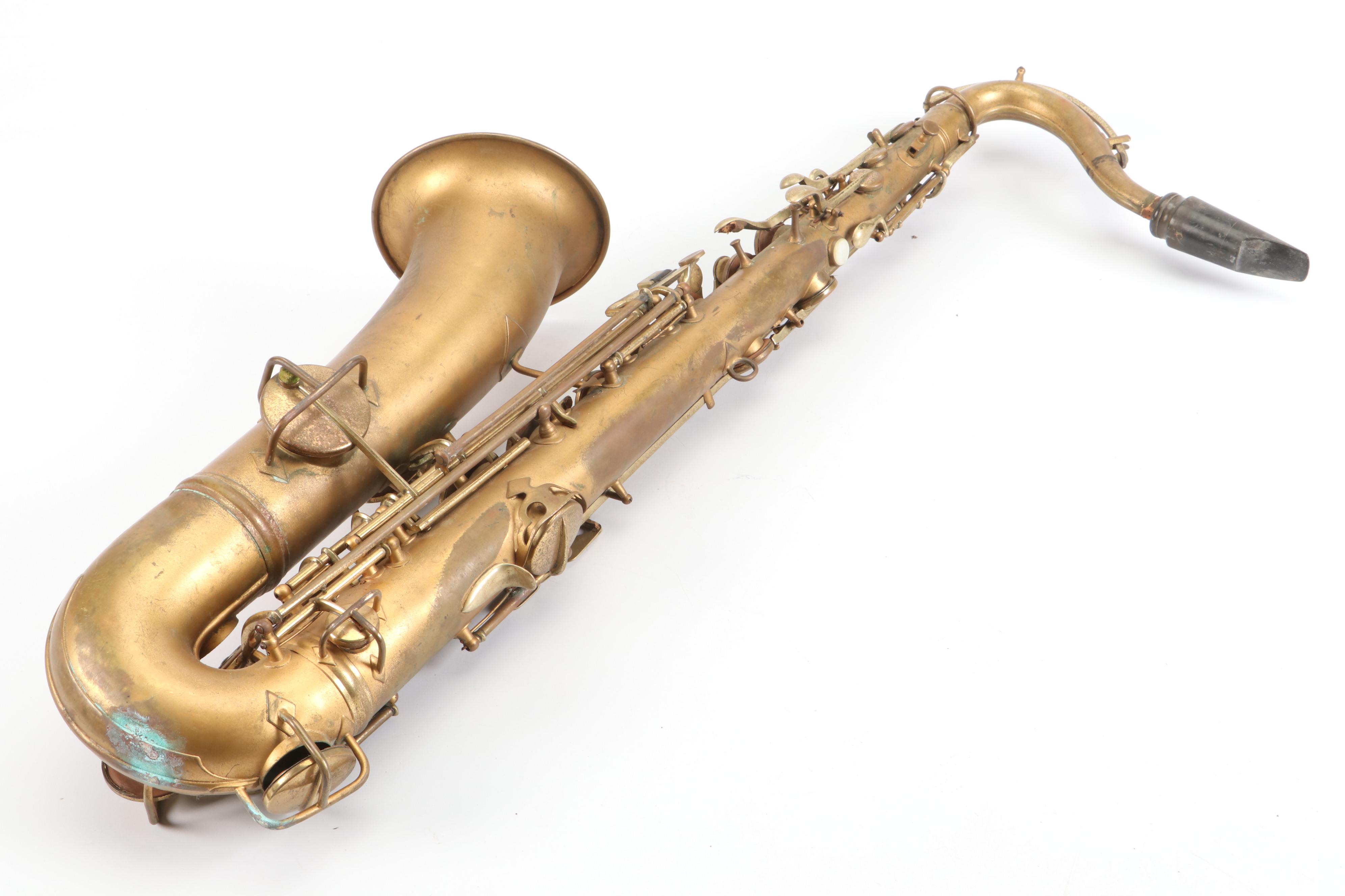 Rudolph Wurlitzer "The Wurlitzer American" Brass Saxophone