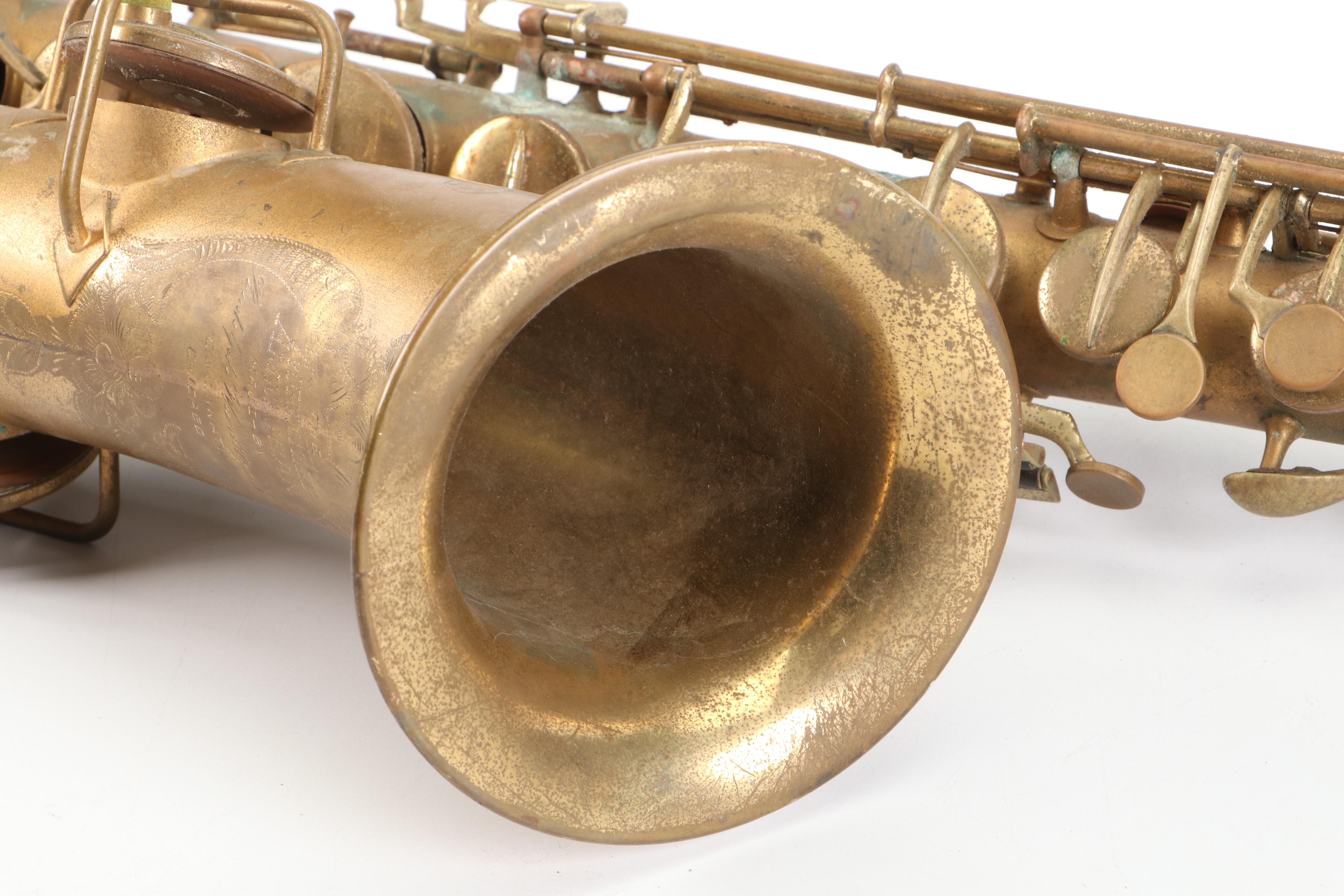 Rudolph Wurlitzer "The Wurlitzer American" Brass Saxophone