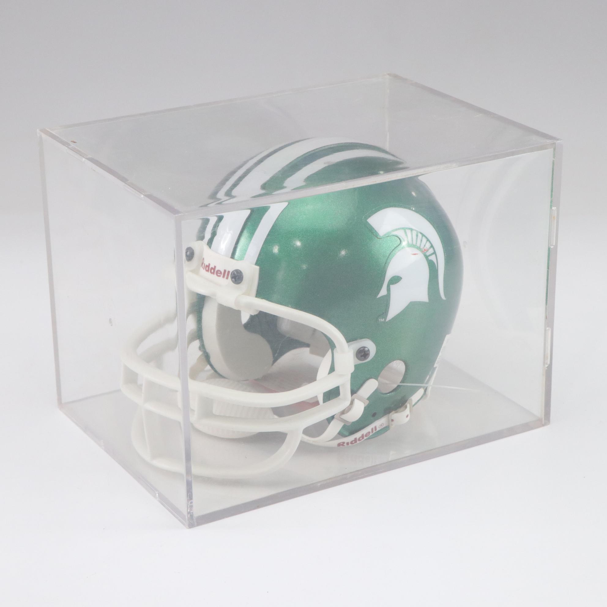 Michigan State, University of Iowa and Indiana University Mini Football Helmets