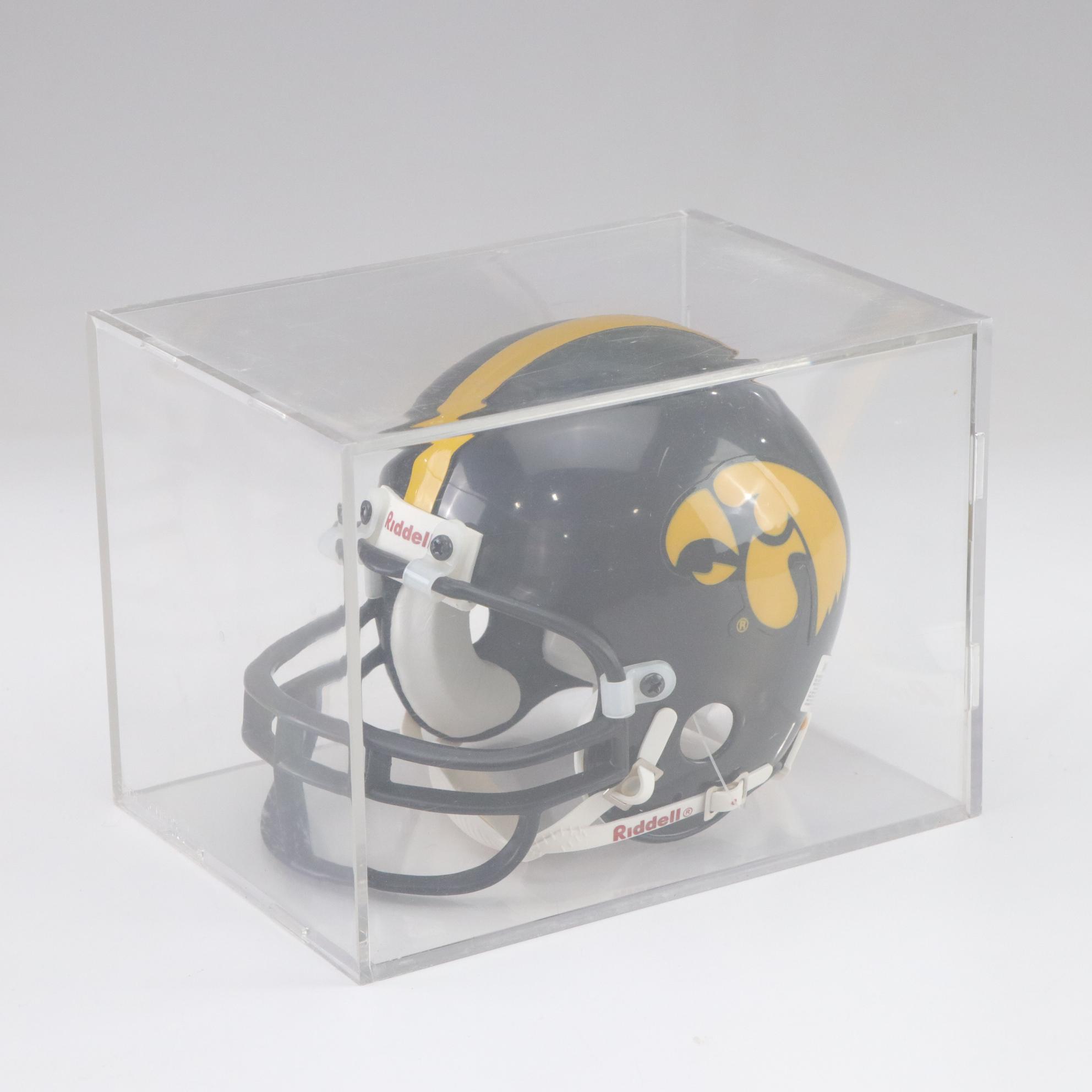 Michigan State, University of Iowa and Indiana University Mini Football Helmets