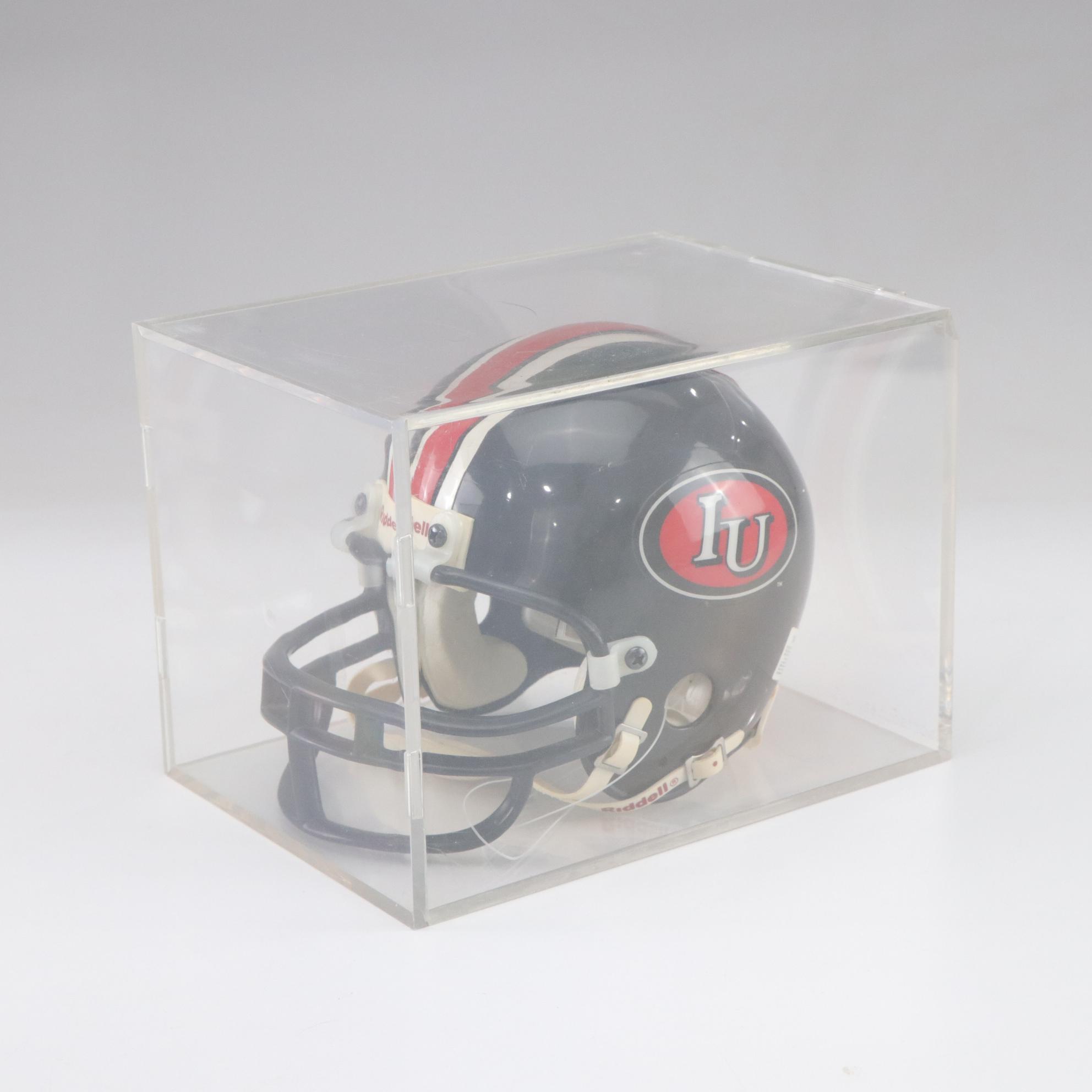 Michigan State, University of Iowa and Indiana University Mini Football Helmets