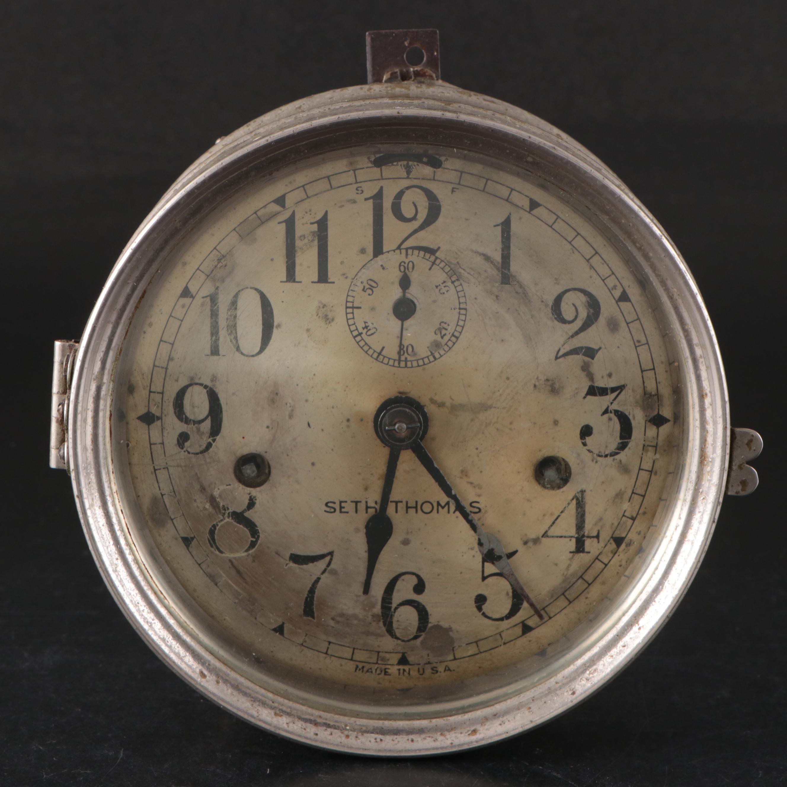 Seth Thomas Seaboard Airline Railway Office Car "TAMPA" Clock