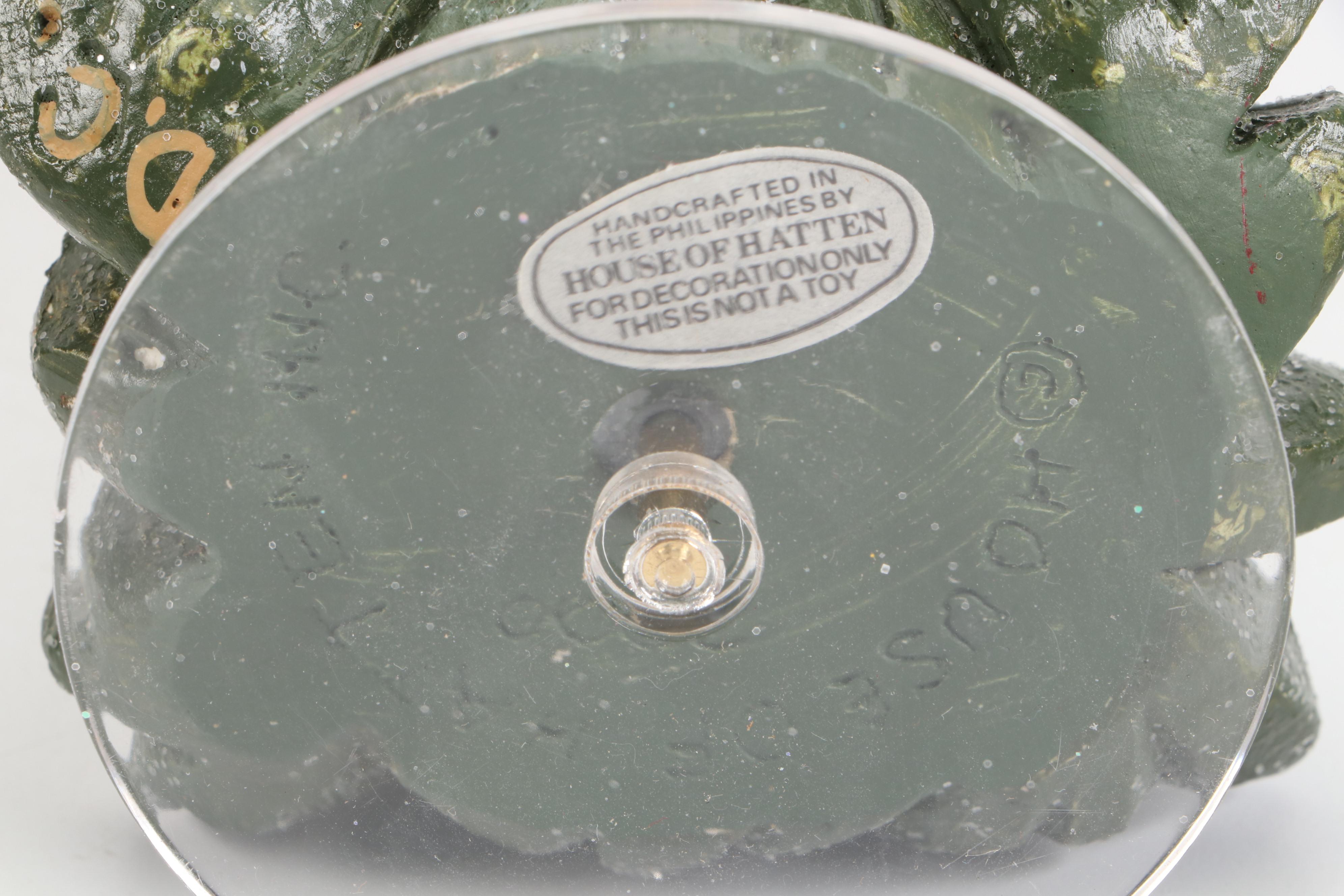 House of Hatten Folk Art Snowman Figurines, Ornaments and Music Box