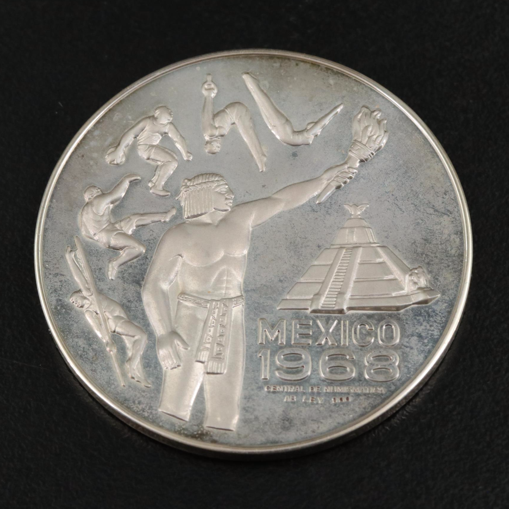 1968 Mexico Olympics Commemorative Silver Coin