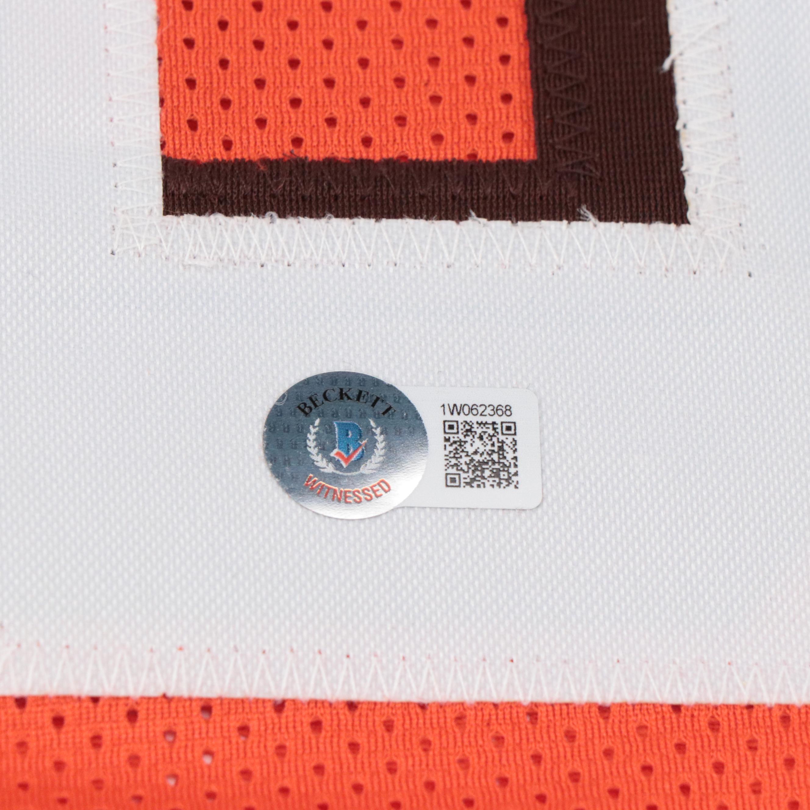 Ozzie Newsome Signed Cleveland Browns Football Jersey, Beckett