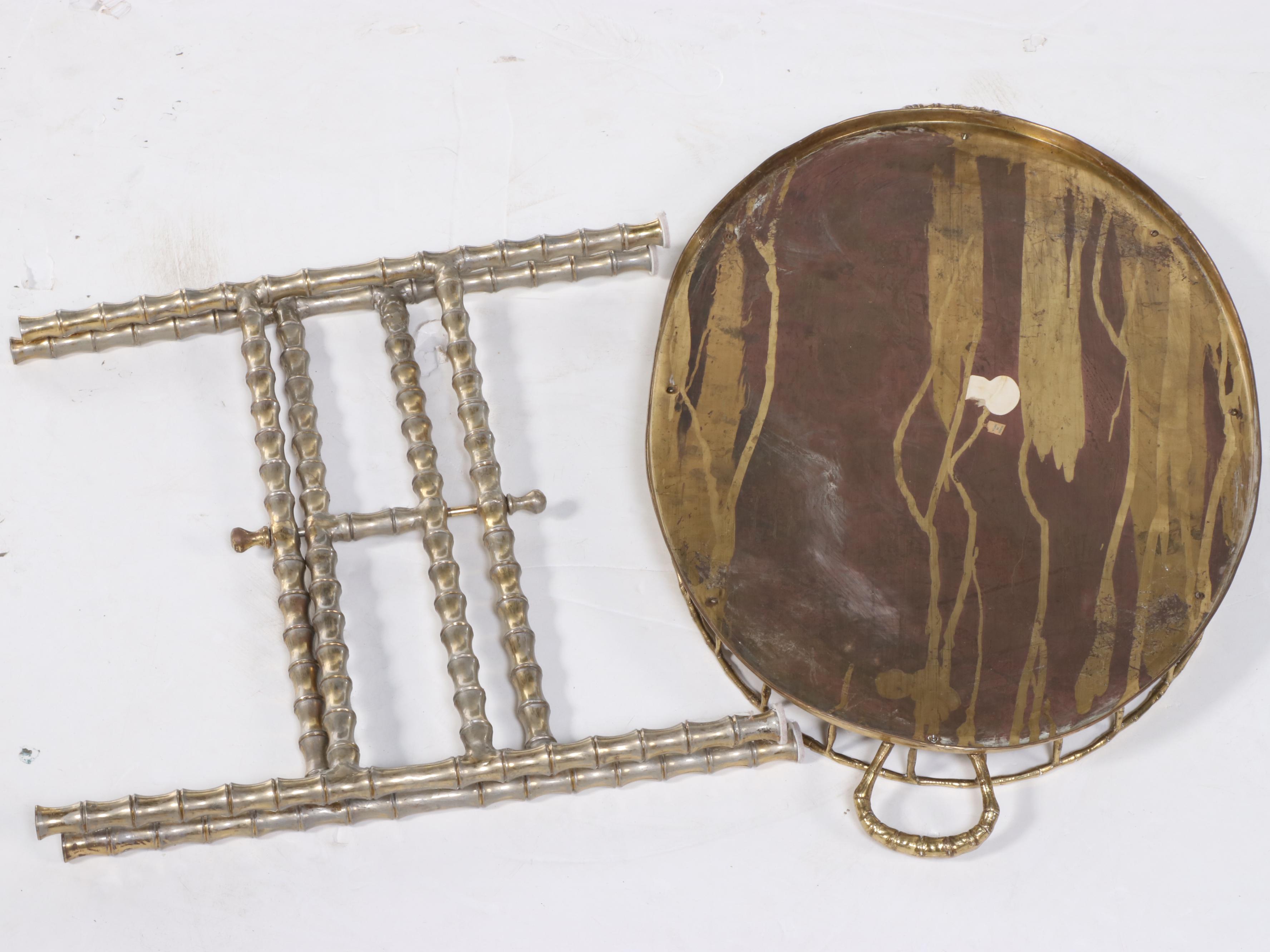 Indian Brass Tray Table