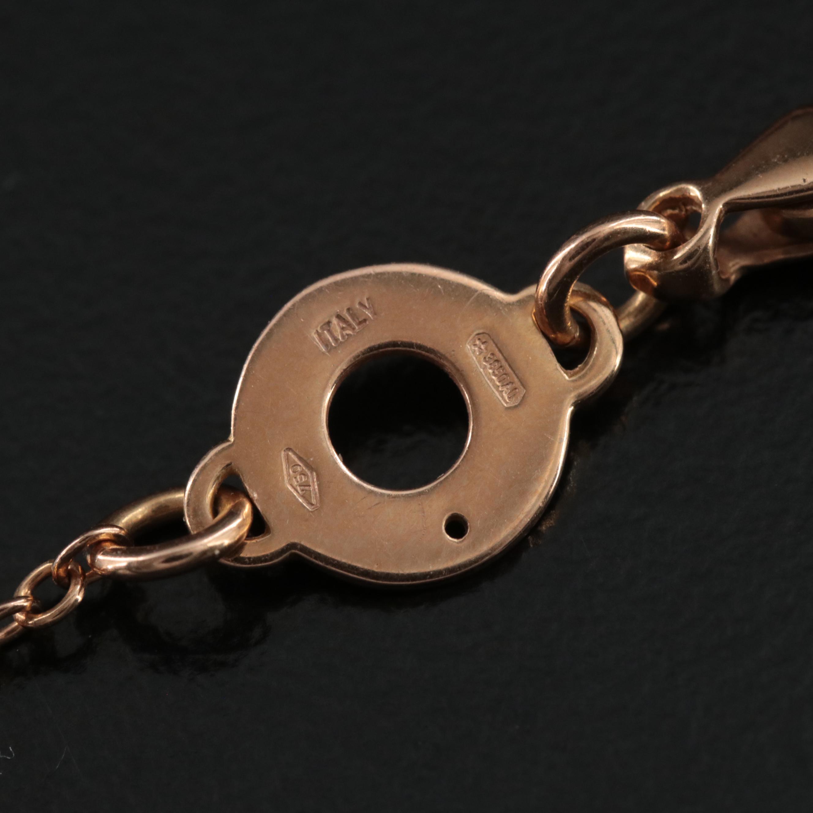 Roberto Marroni 18K Quartz and Hematite Doublet and Diamond Pendant Necklace