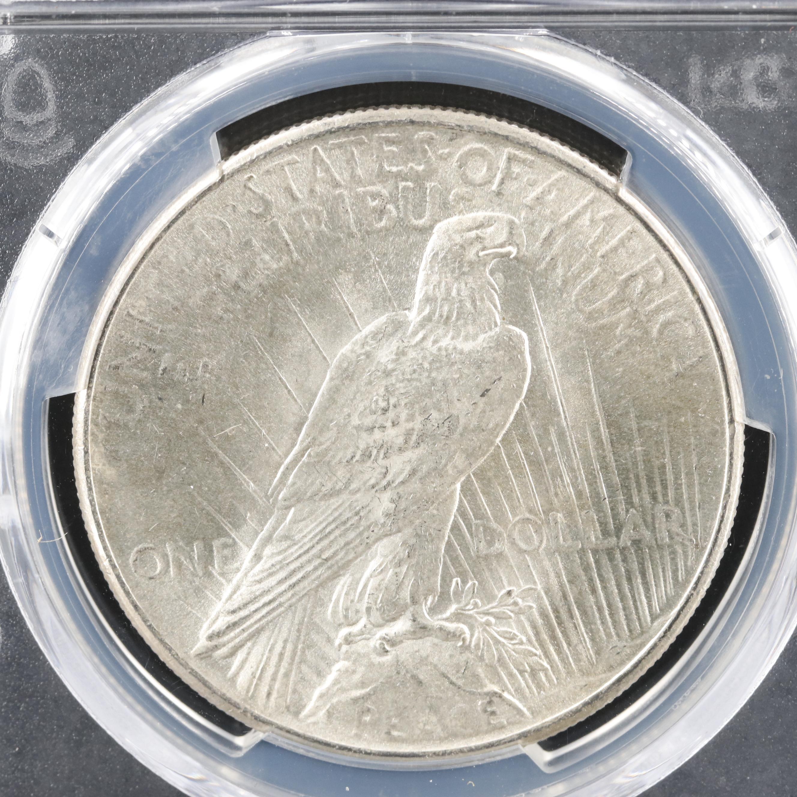 1924 and 1925 Peace Silver Dollars, PCGS Graded MS63