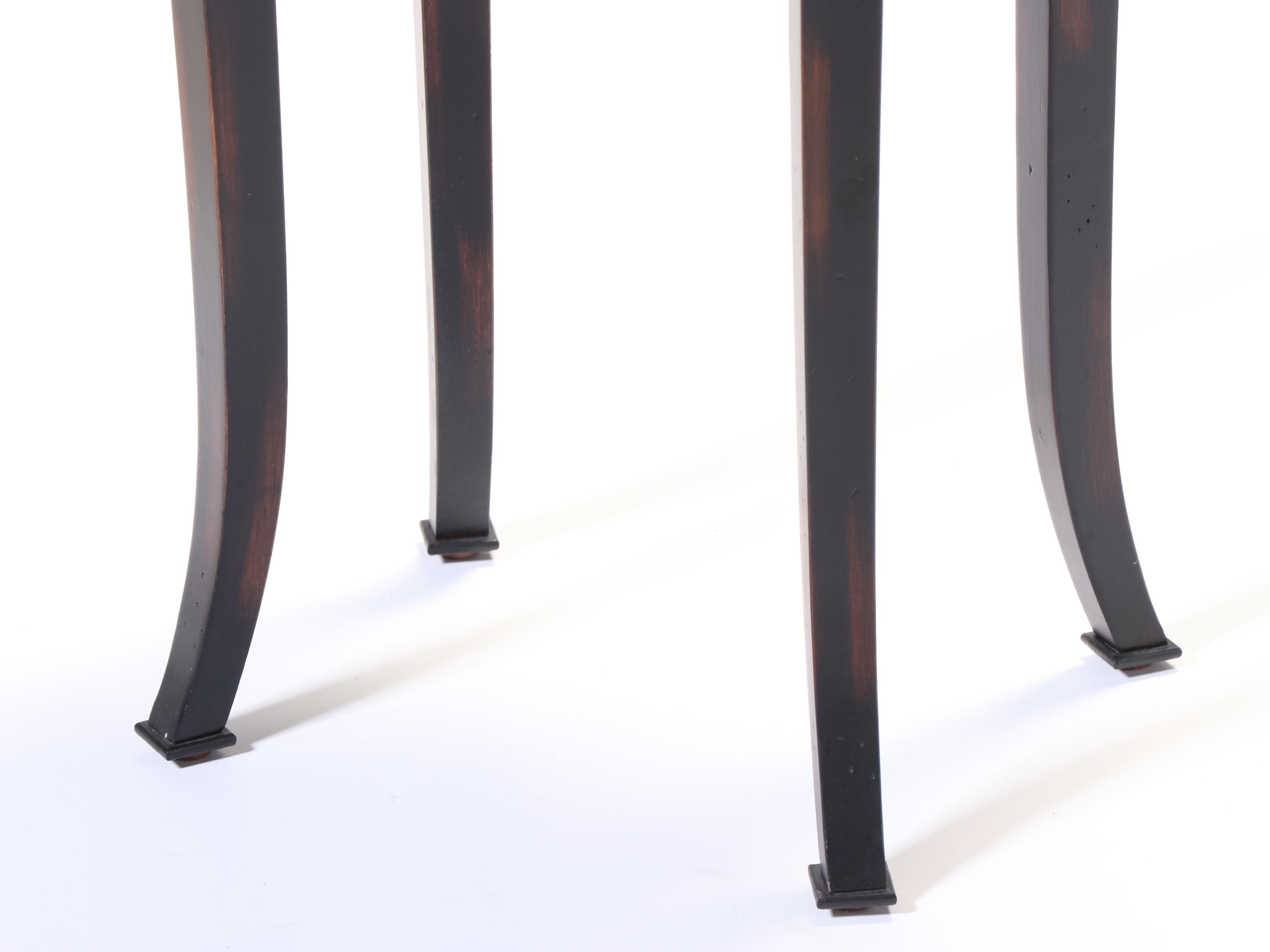 French Provincial Style Walnut-Stained Side Table