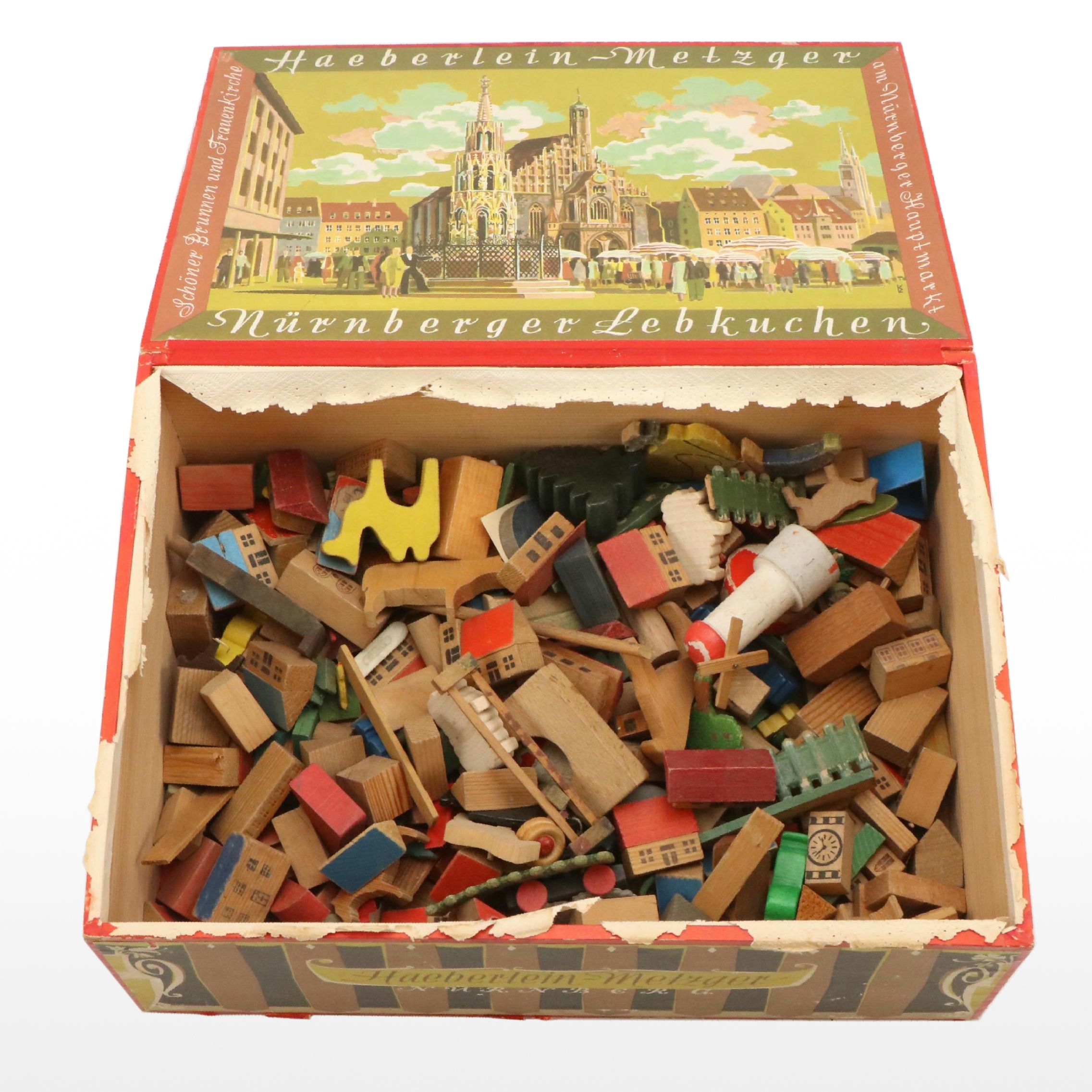 Handcrafted Wooden Toy Blocks with Haeberlein Metzger Box