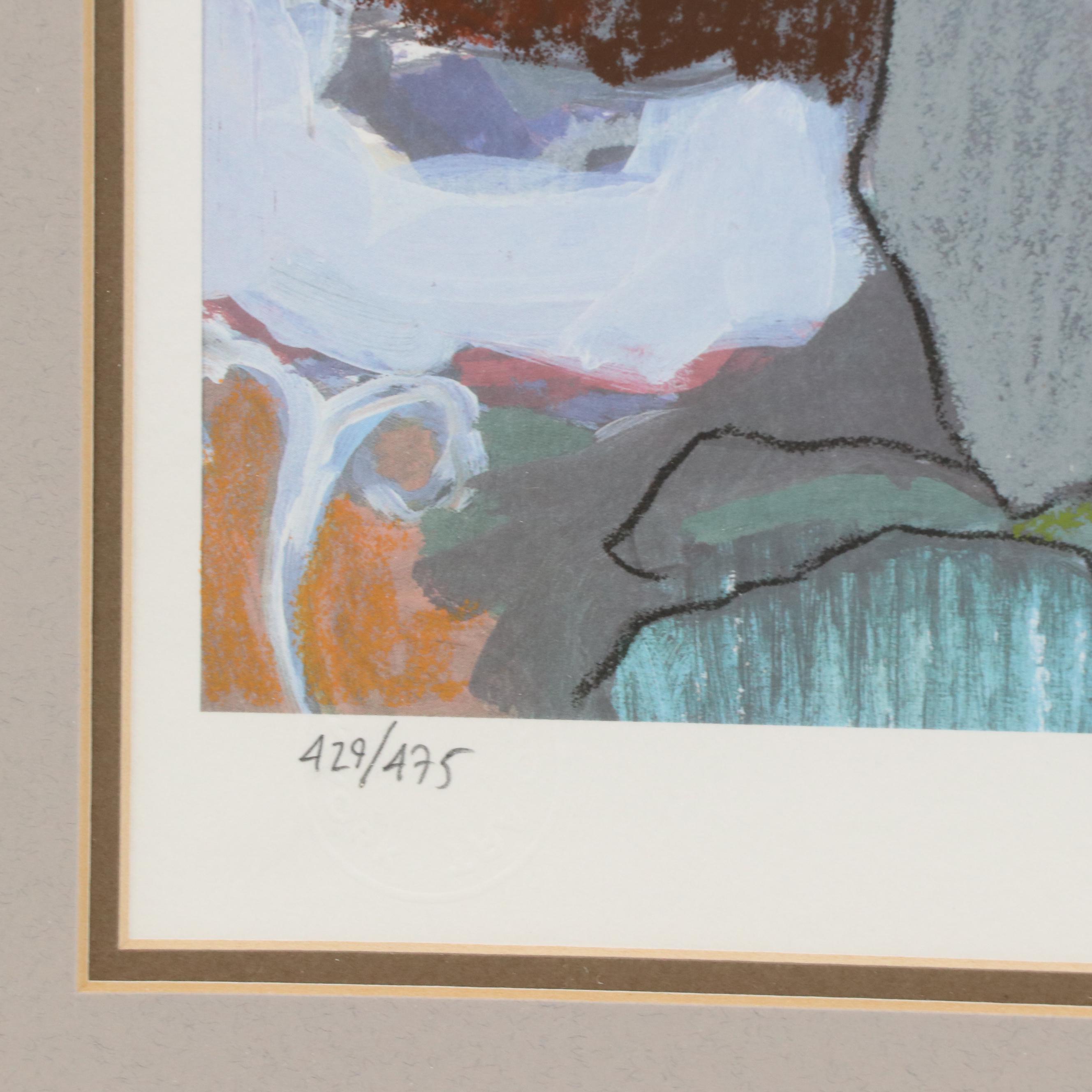 Itzchak Tarkay Signed Seriolithograph "Winter Afternoon"