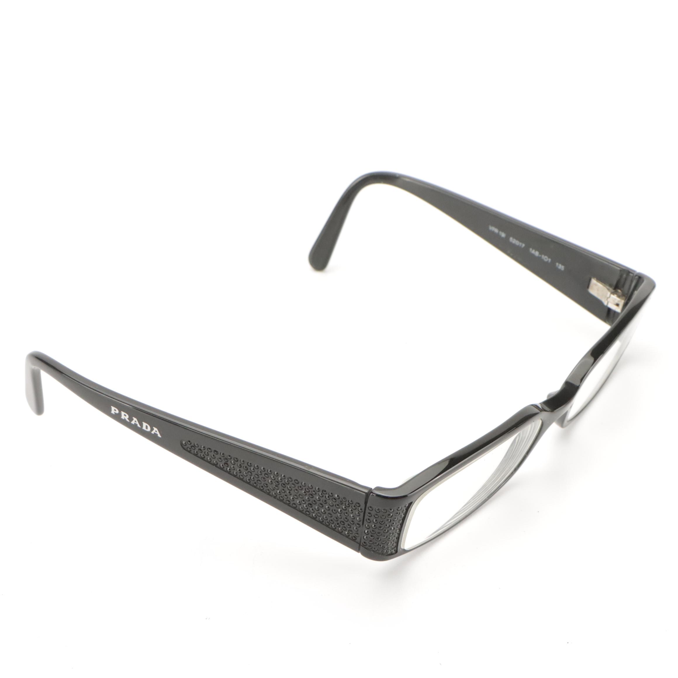Prada VPR19I and Giorgio Armani Prescription Glasses