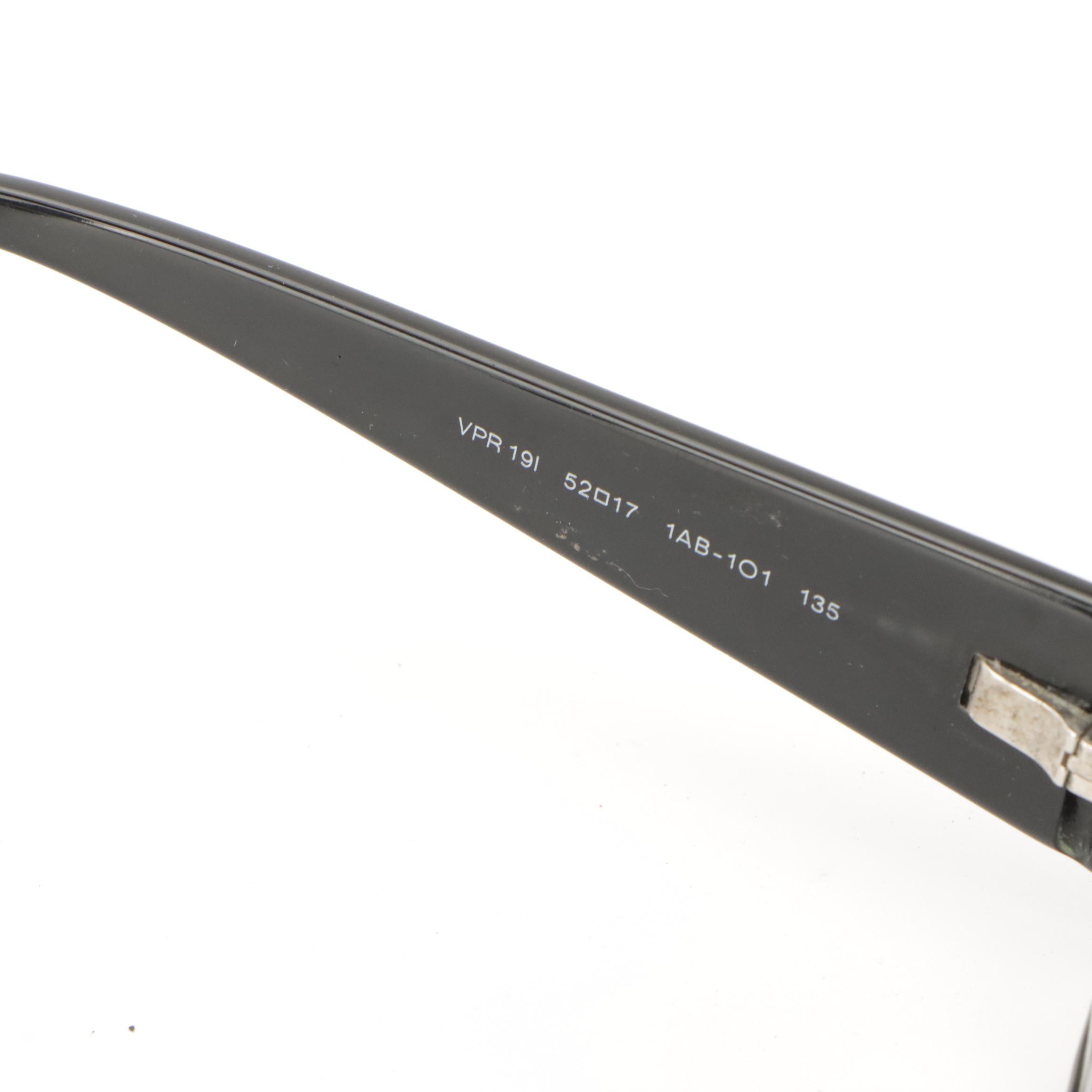 Prada VPR19I and Giorgio Armani Prescription Glasses