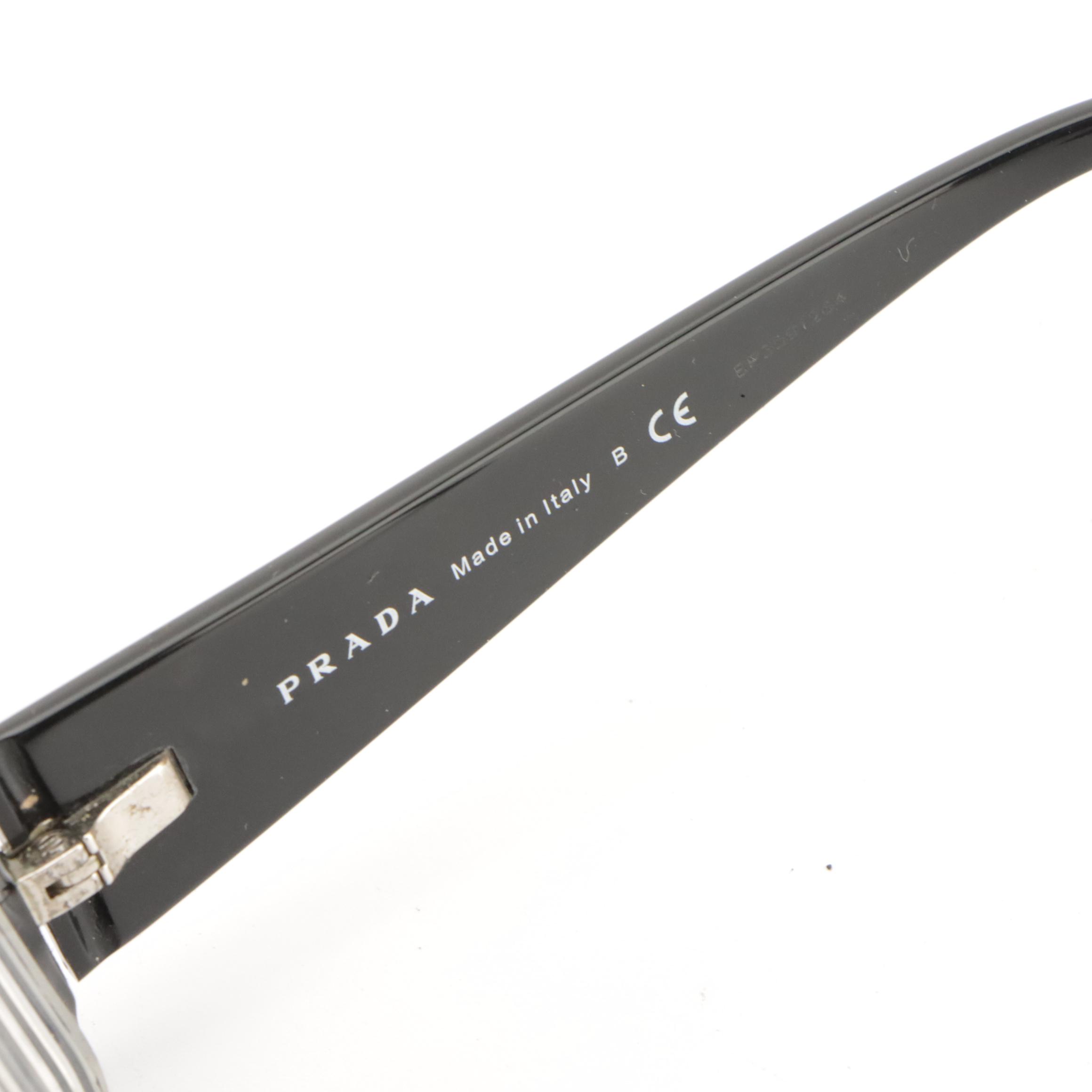 Prada VPR19I and Giorgio Armani Prescription Glasses