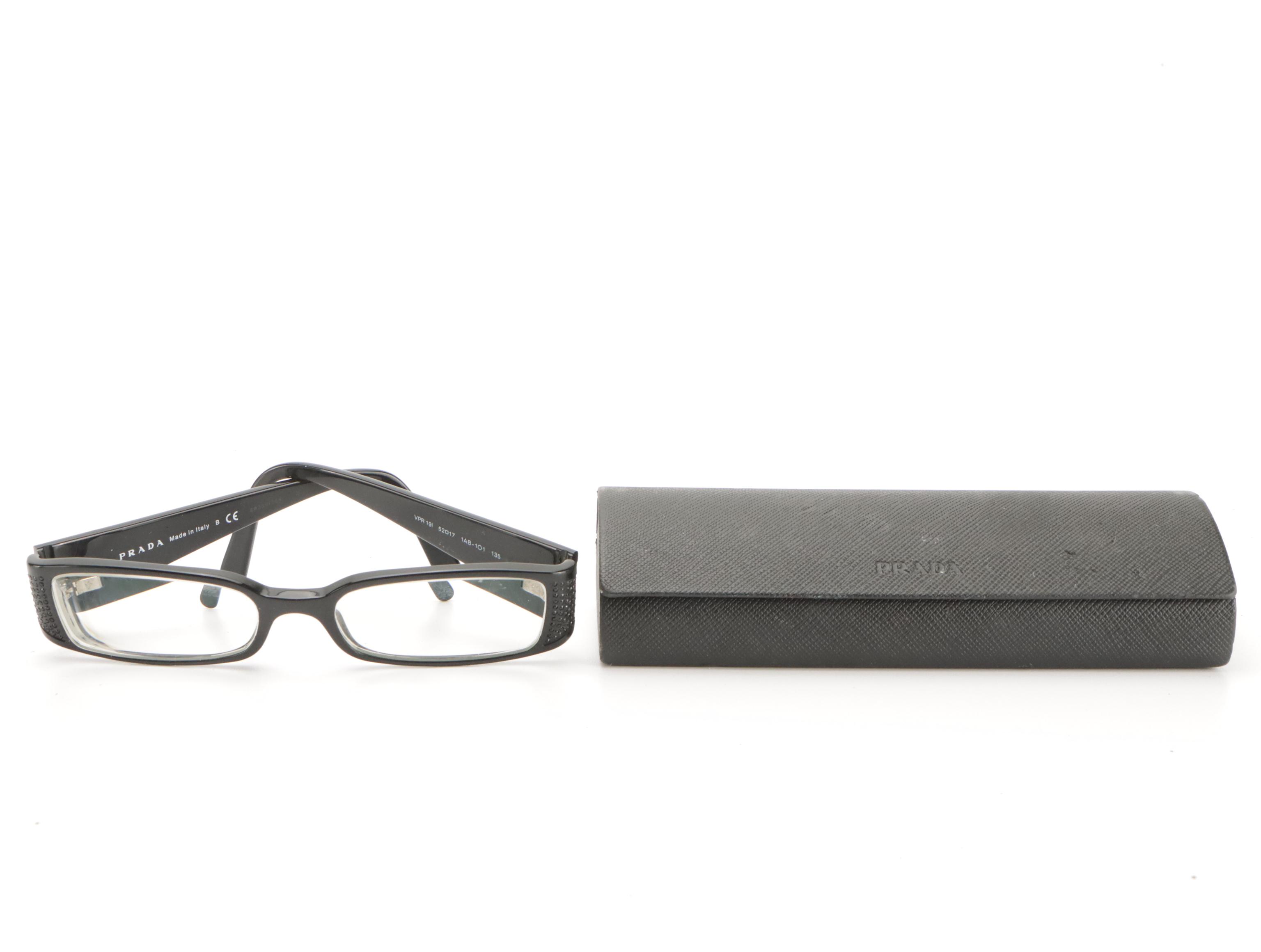 Prada VPR19I and Giorgio Armani Prescription Glasses