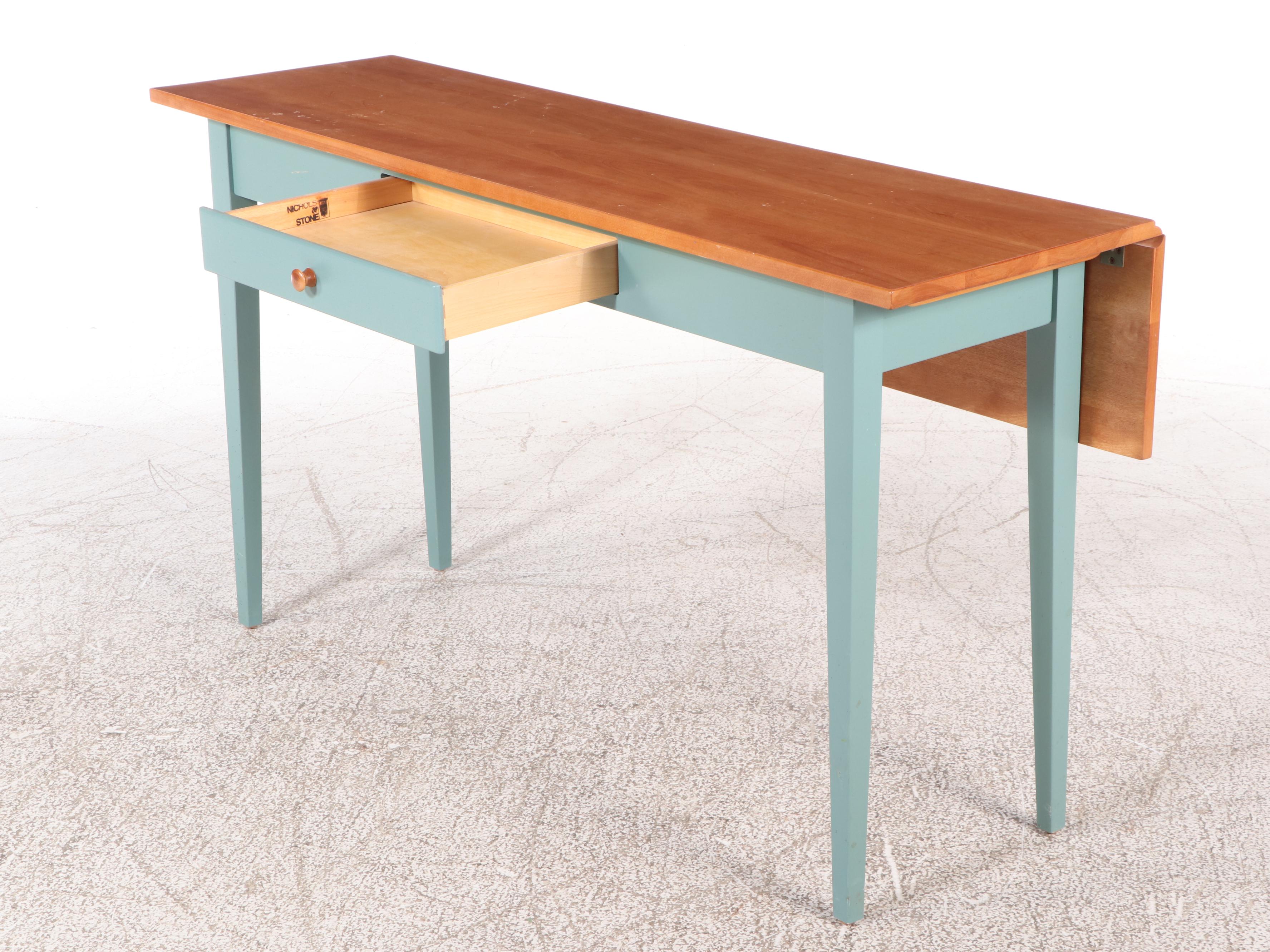 Nichols & Stone Shaker Style Drop-Leaf Work Table