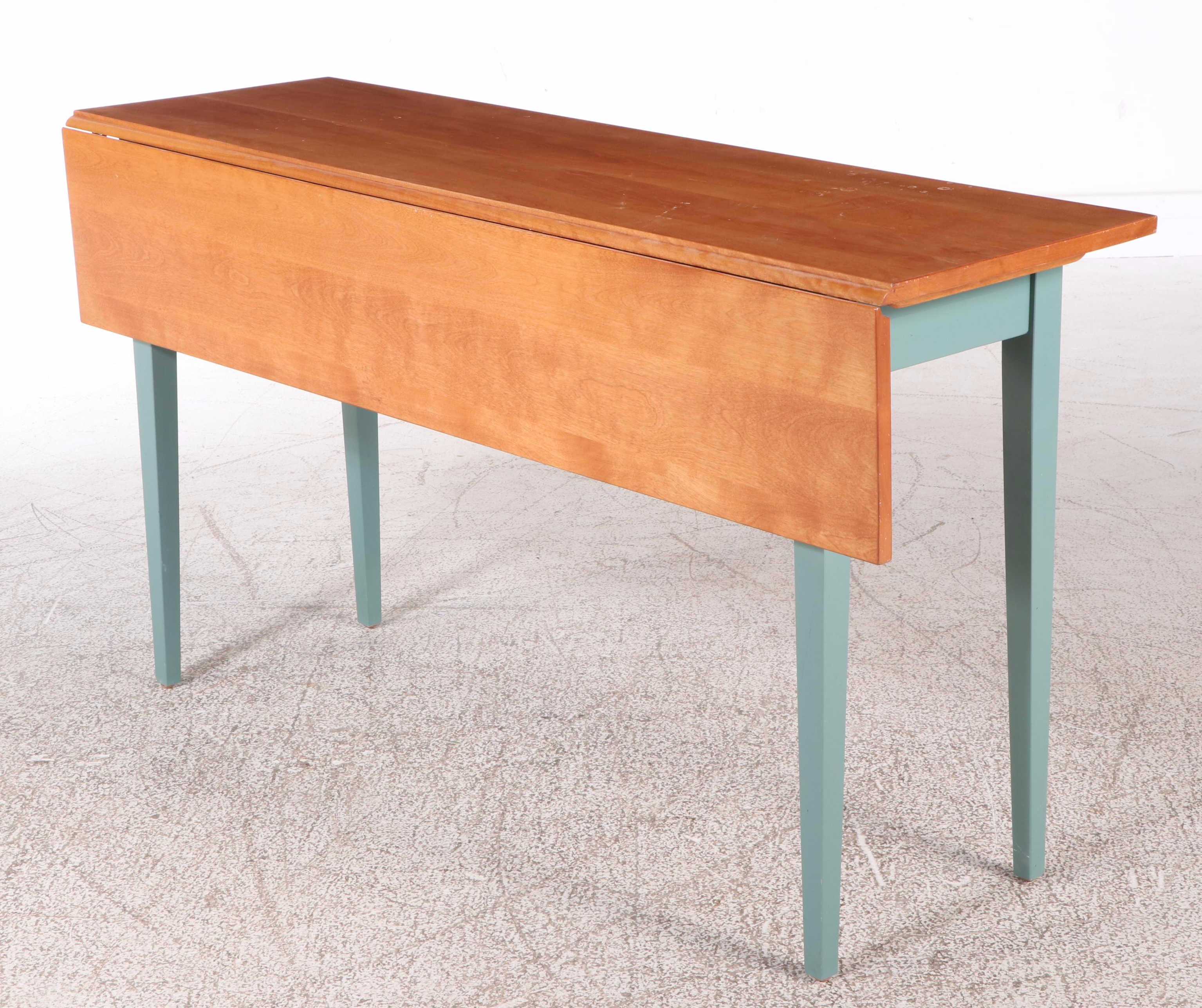 Nichols & Stone Shaker Style Drop-Leaf Work Table