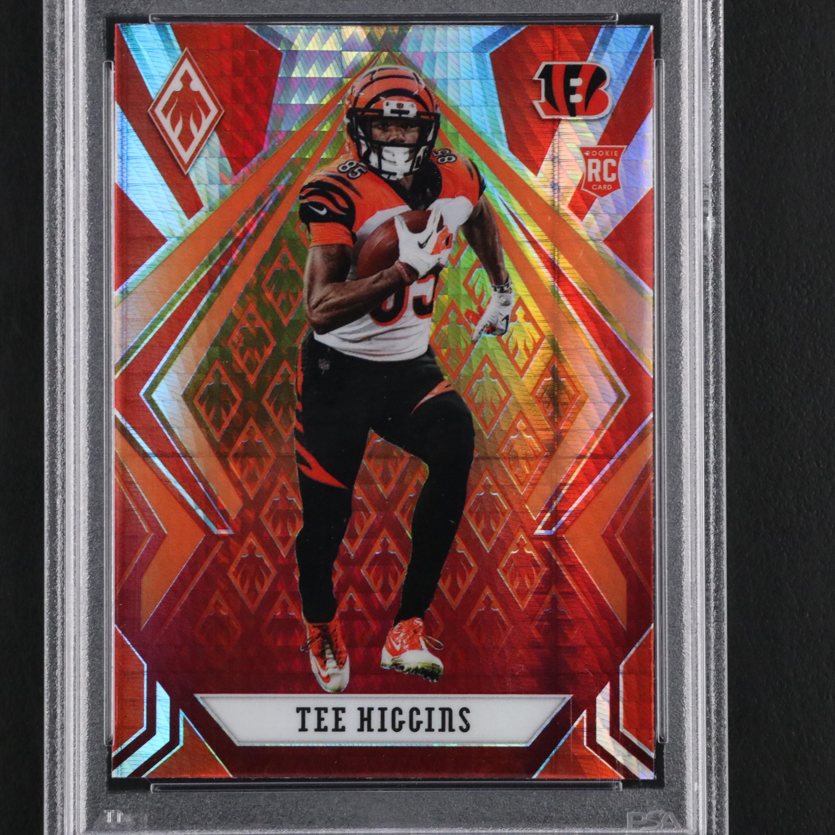 2020 Panani Phoenix Tee Higgins Rookie Fire Burst Card #110 Graded PSA 10