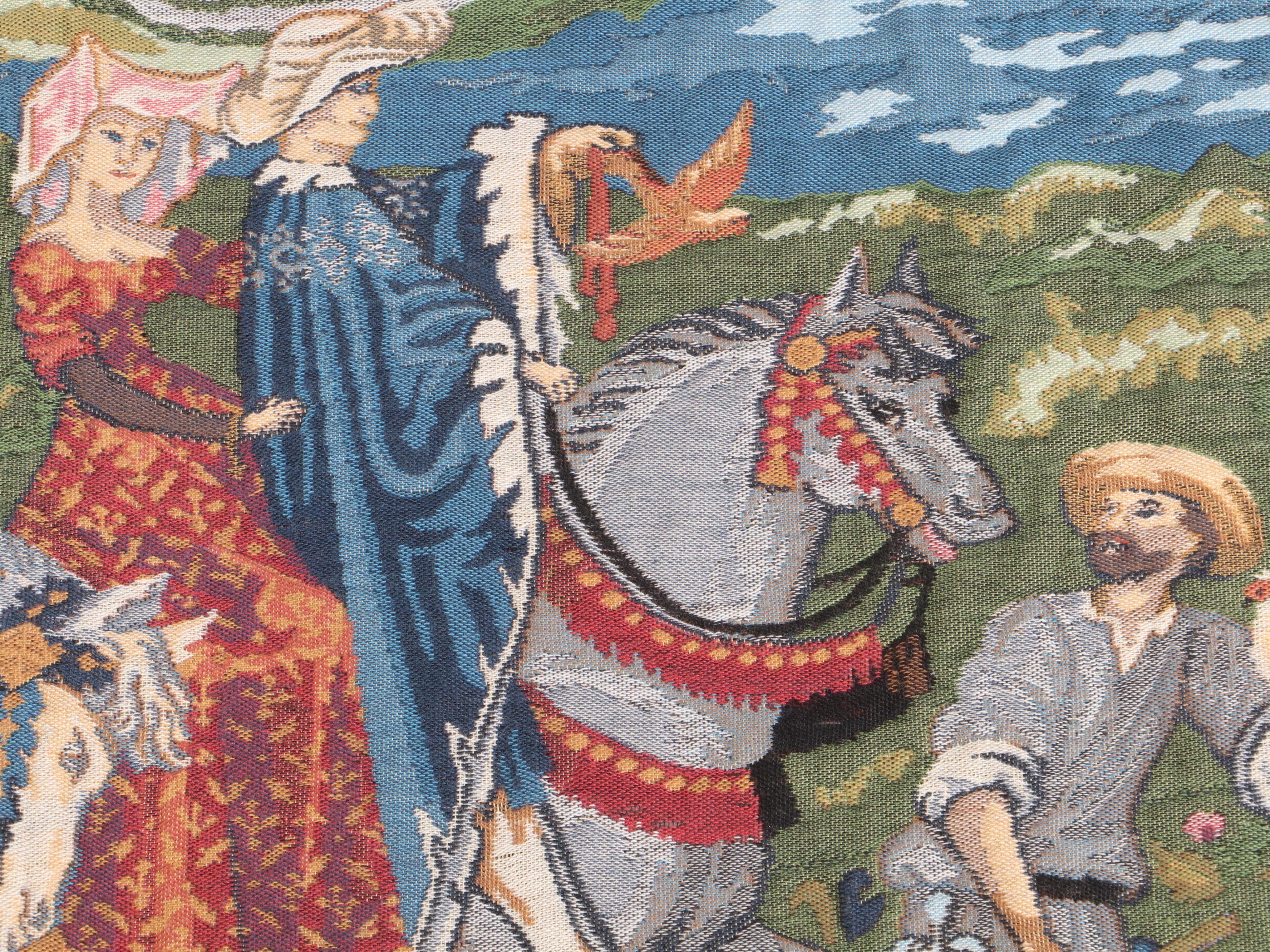 Belgian Flemish Tapestries "The Month of August" Cotton Jacquard Tapestry