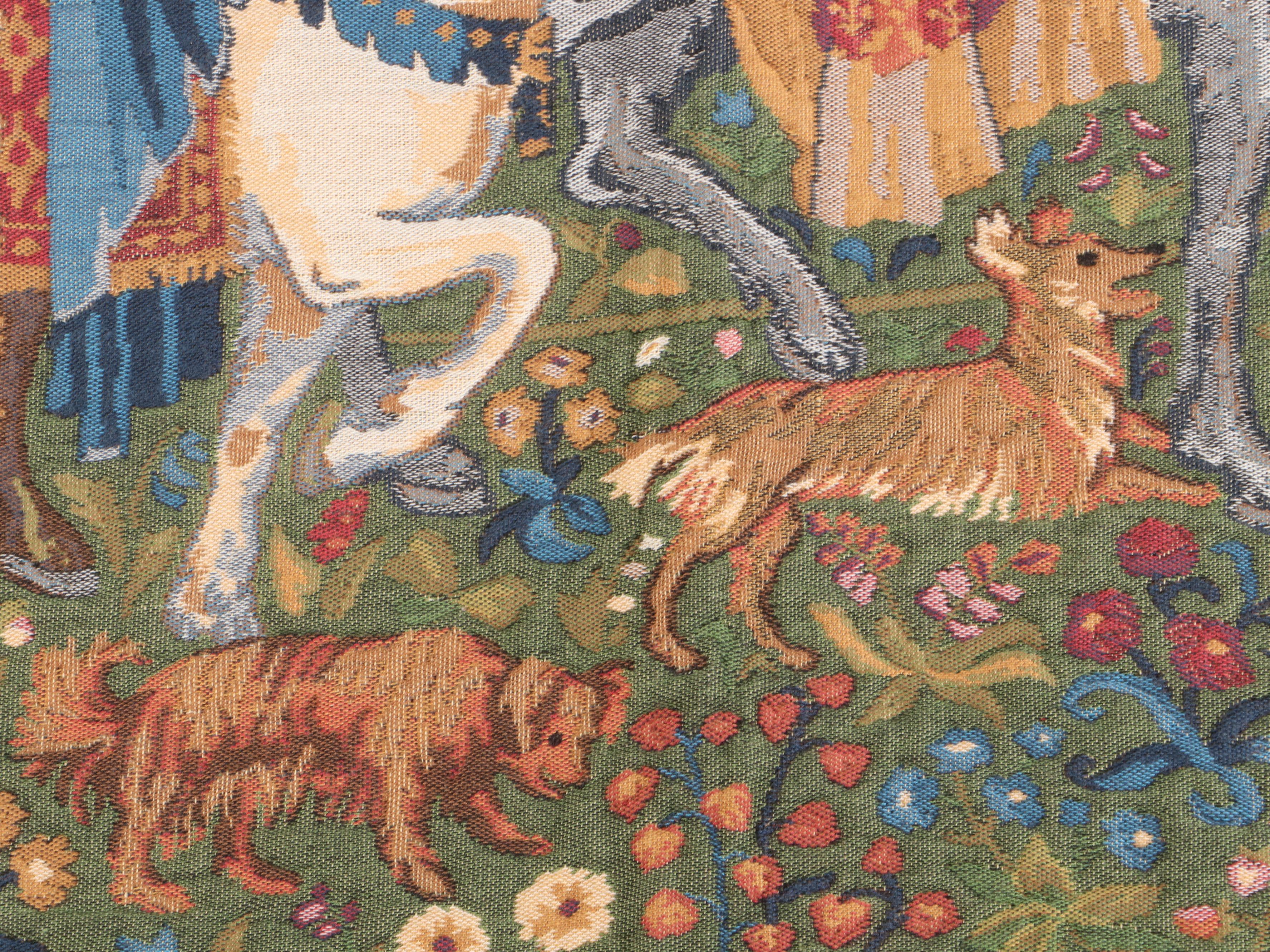 Belgian Flemish Tapestries "The Month of August" Cotton Jacquard Tapestry