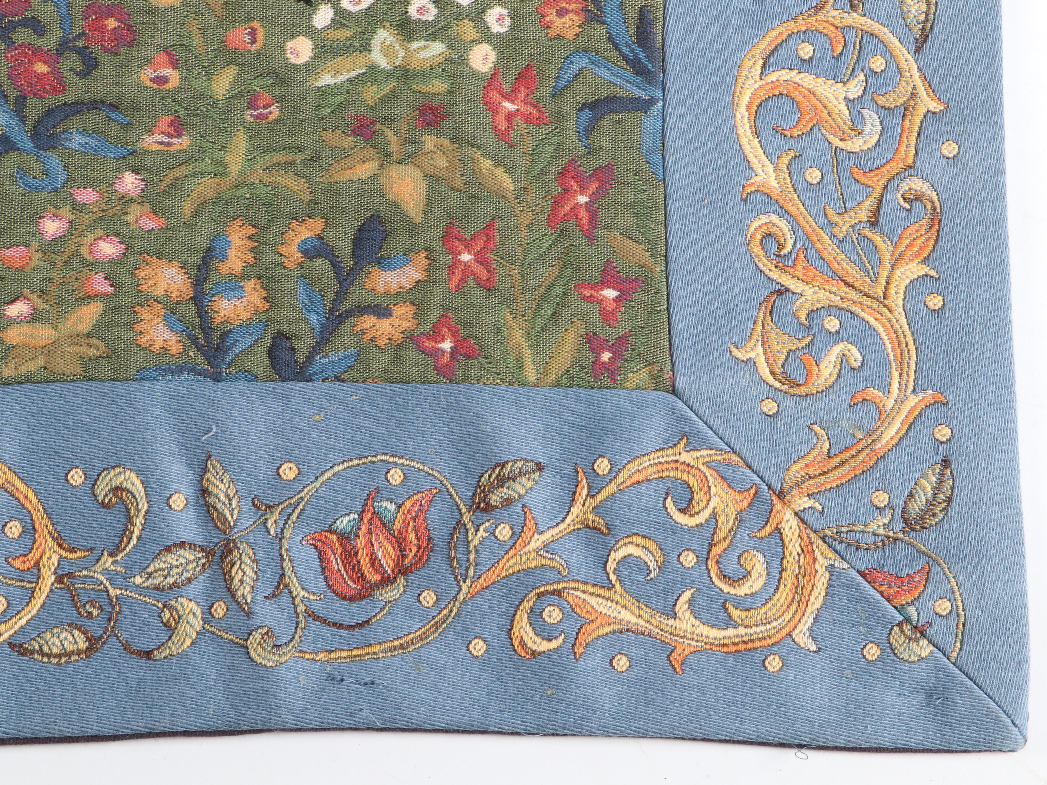 Belgian Flemish Tapestries "The Month of August" Cotton Jacquard Tapestry