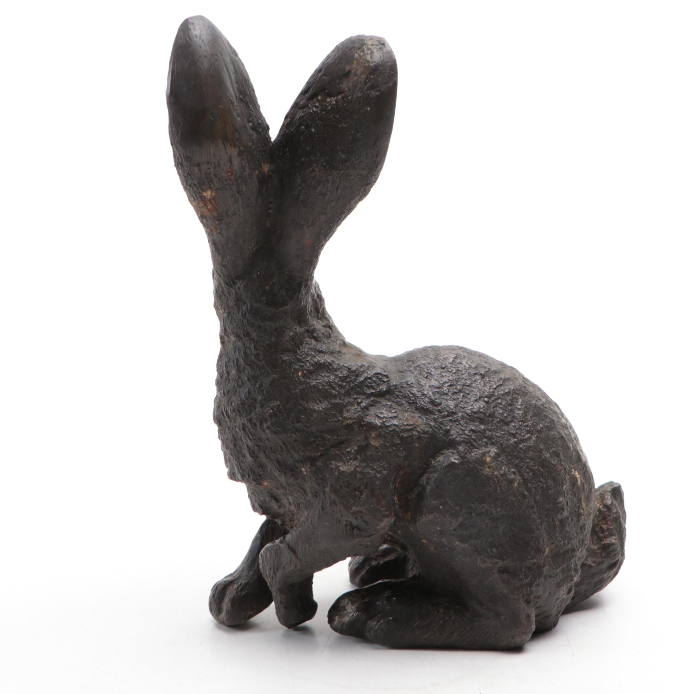 Cast Bronze Rabbit Statuette | Everything But The House