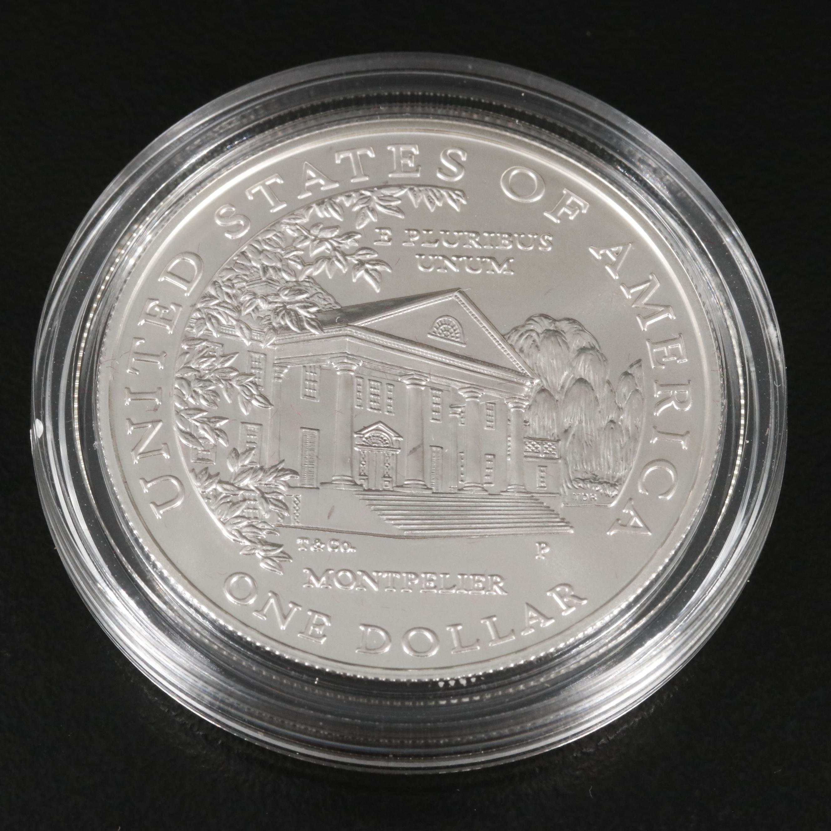 1999 Dolley Madison 2-Coin Commemorative Silver Dollar Set