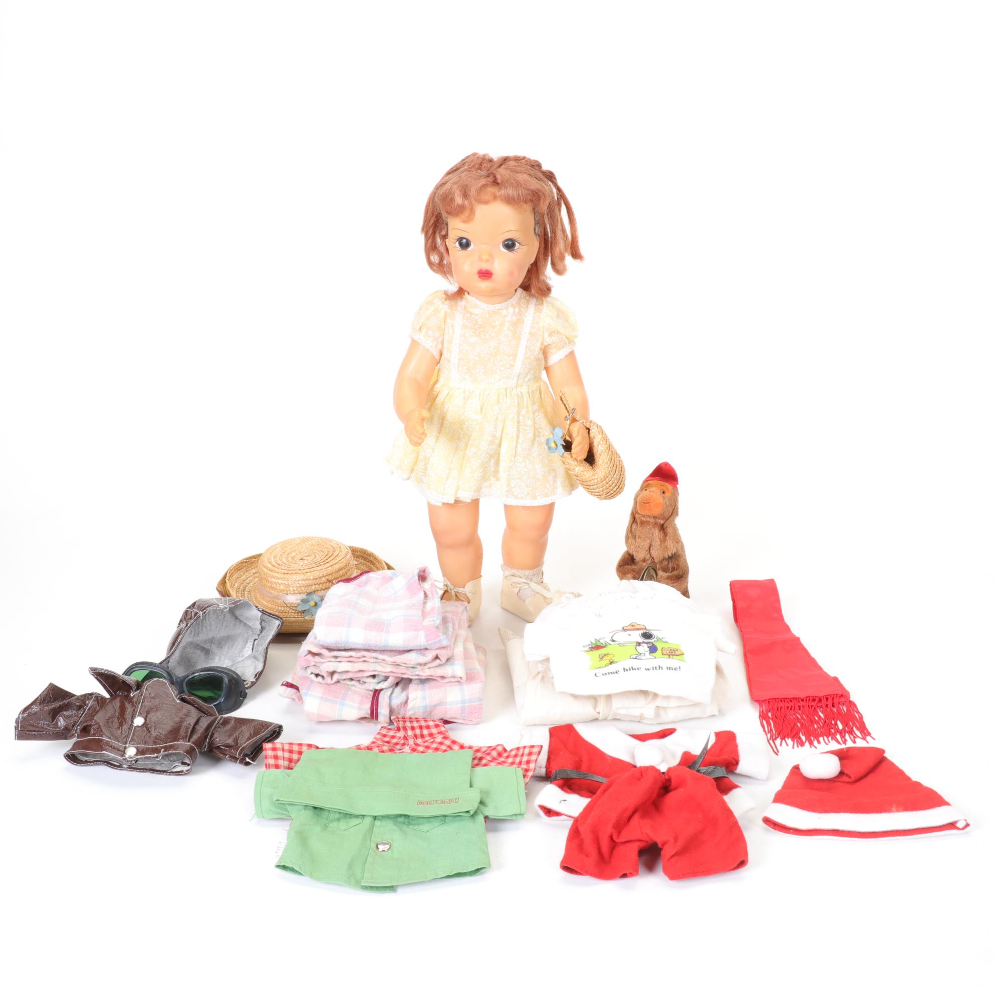 1950s Terri Lee Doll With Accessories