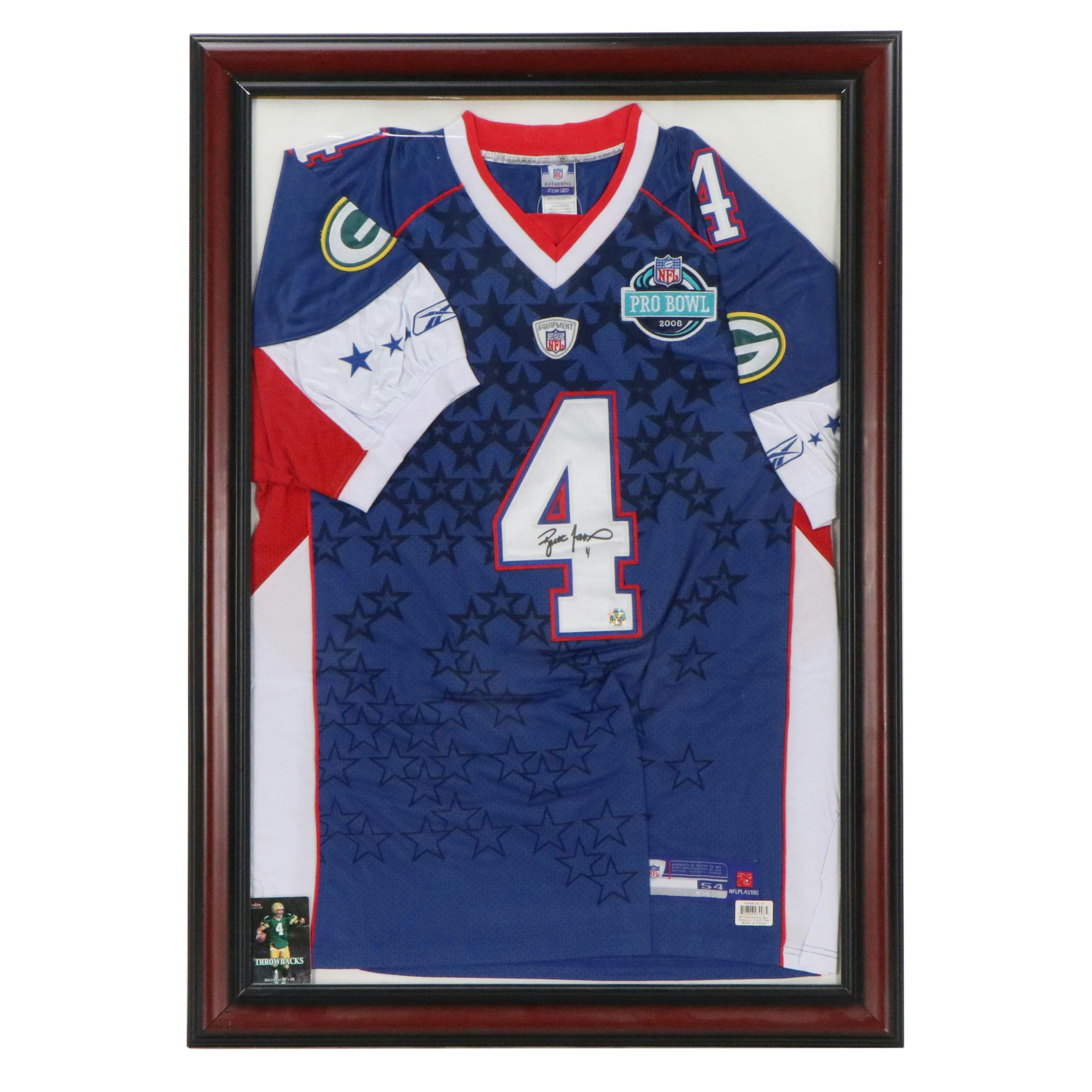 Brett Favre Signed 2008 Pro Bowl Green Bay Packers Reebok Football Jersey