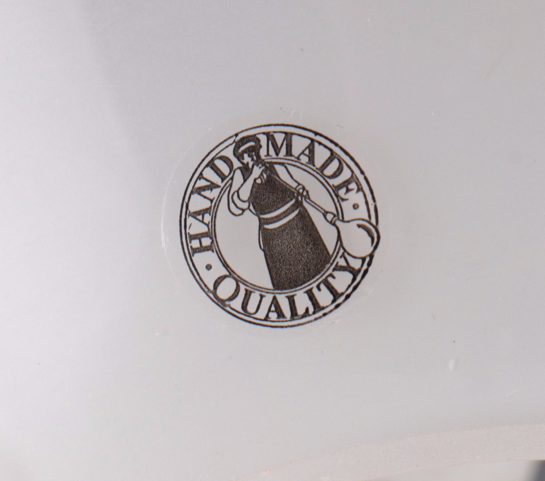 IKEA Handmade Glass "Knubbig" Cherry Blossom Nightstand Lamps