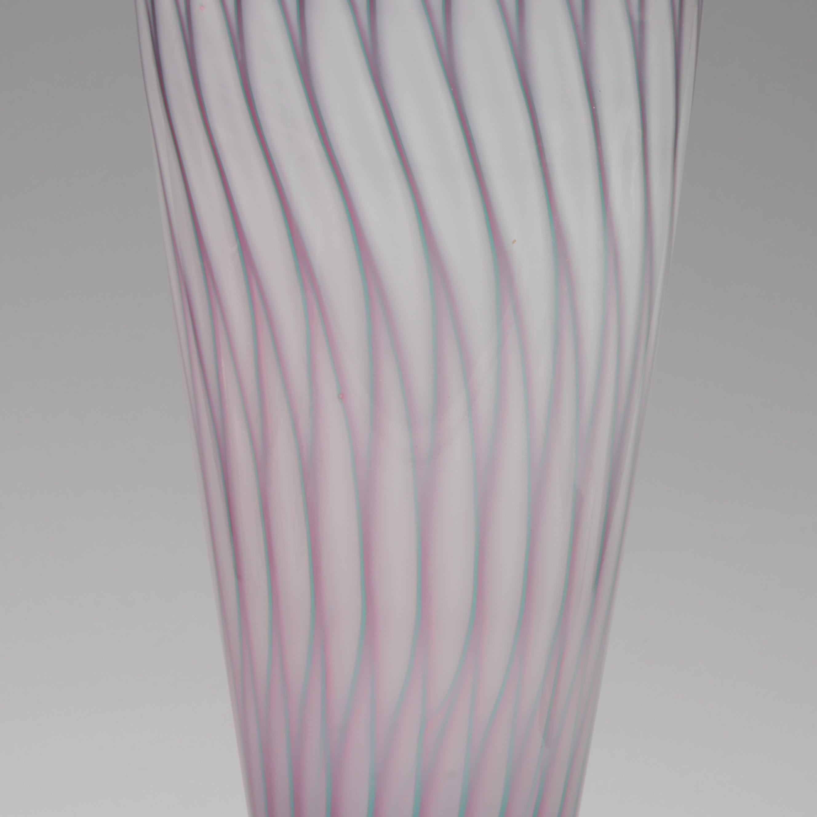 Blown Art Glass Table Lamp, Mid/Late 20th Century