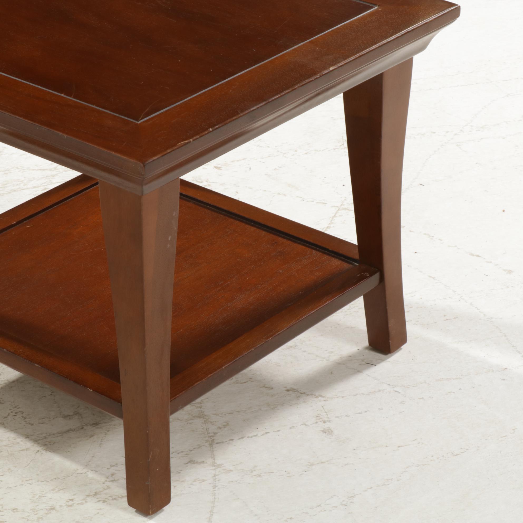 Pair of Pottery Barn Wood Side Tables Everything But The House