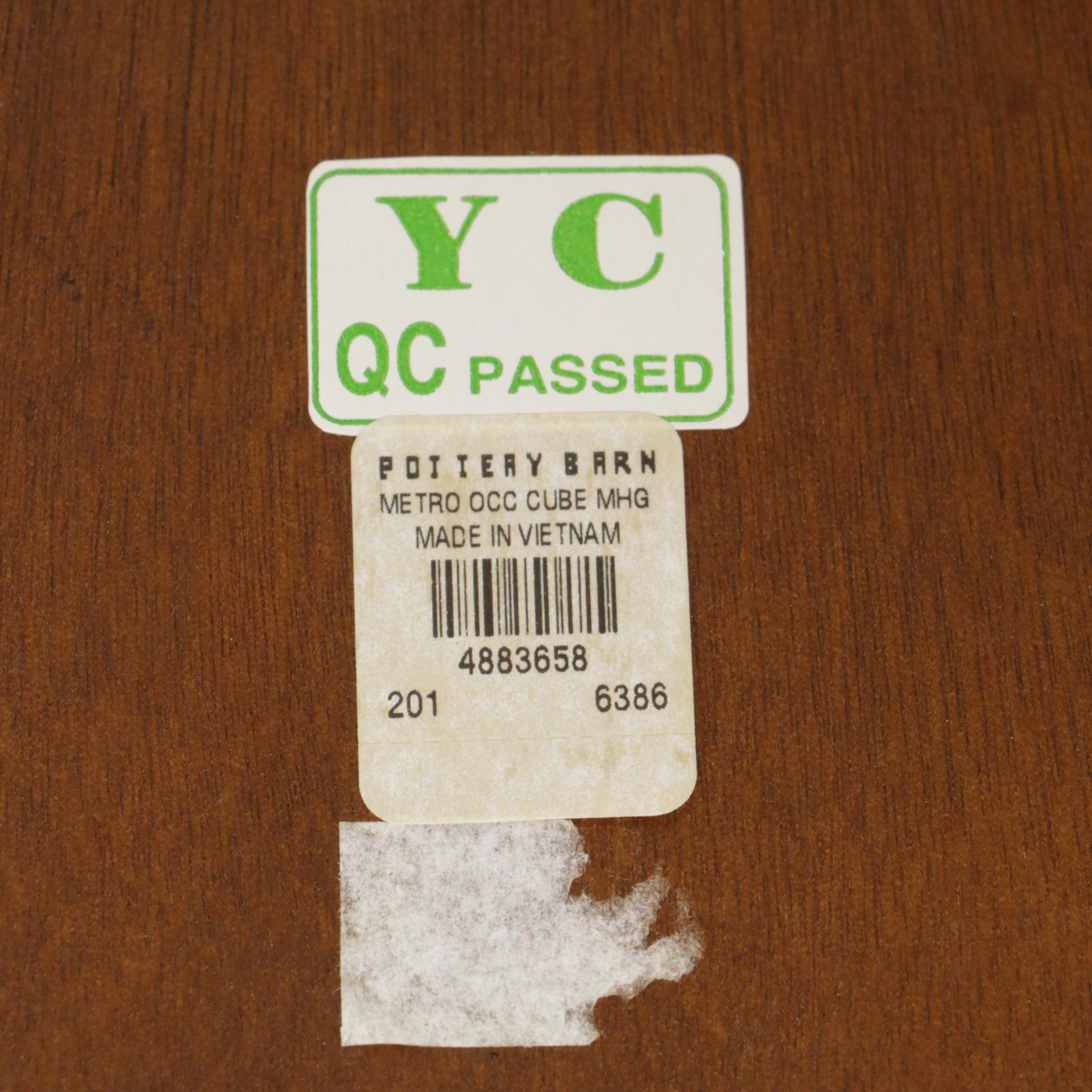 Pair of Pottery Barn Wood Side Tables