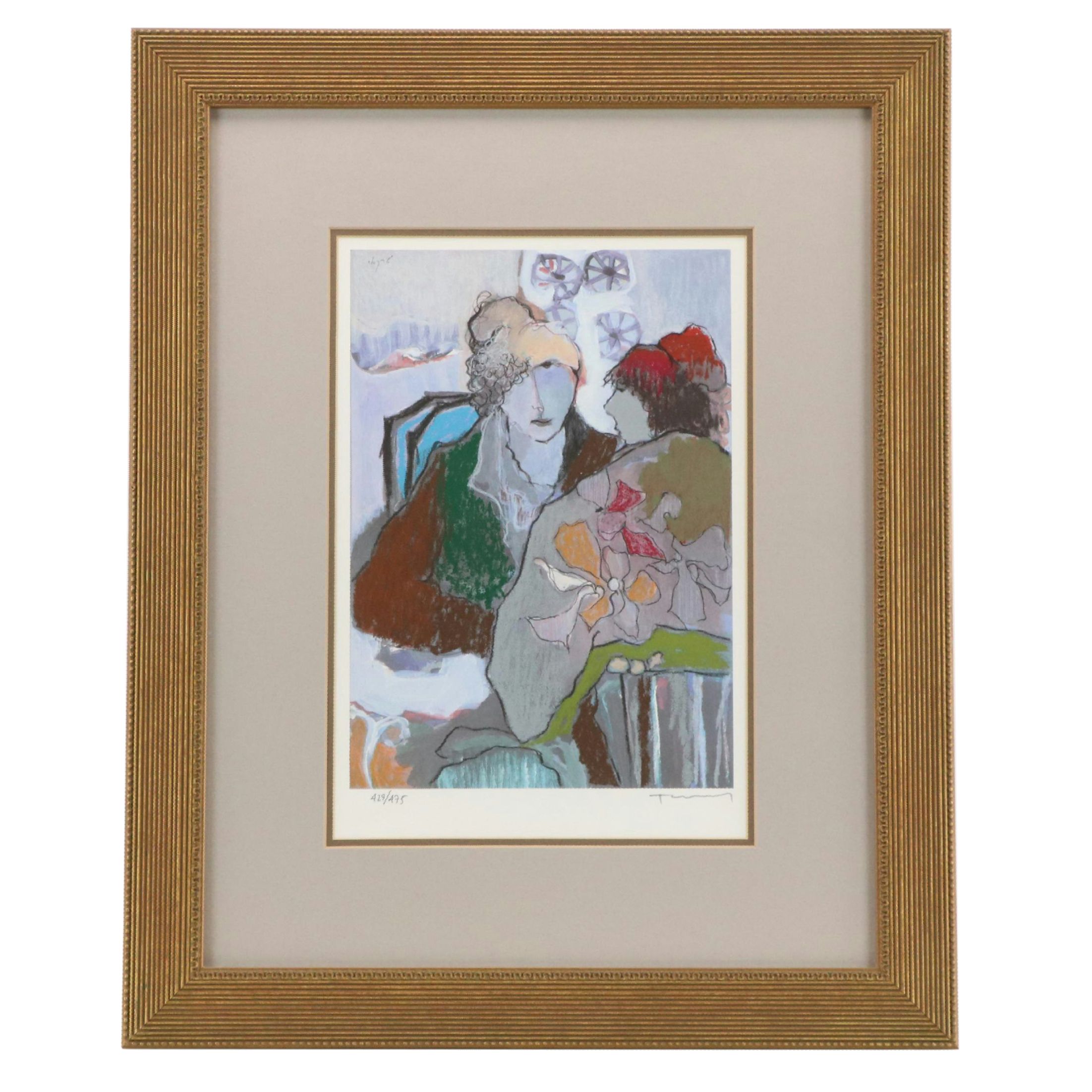 Itzchak Tarkay Signed Seriolithograph "Winter Afternoon"