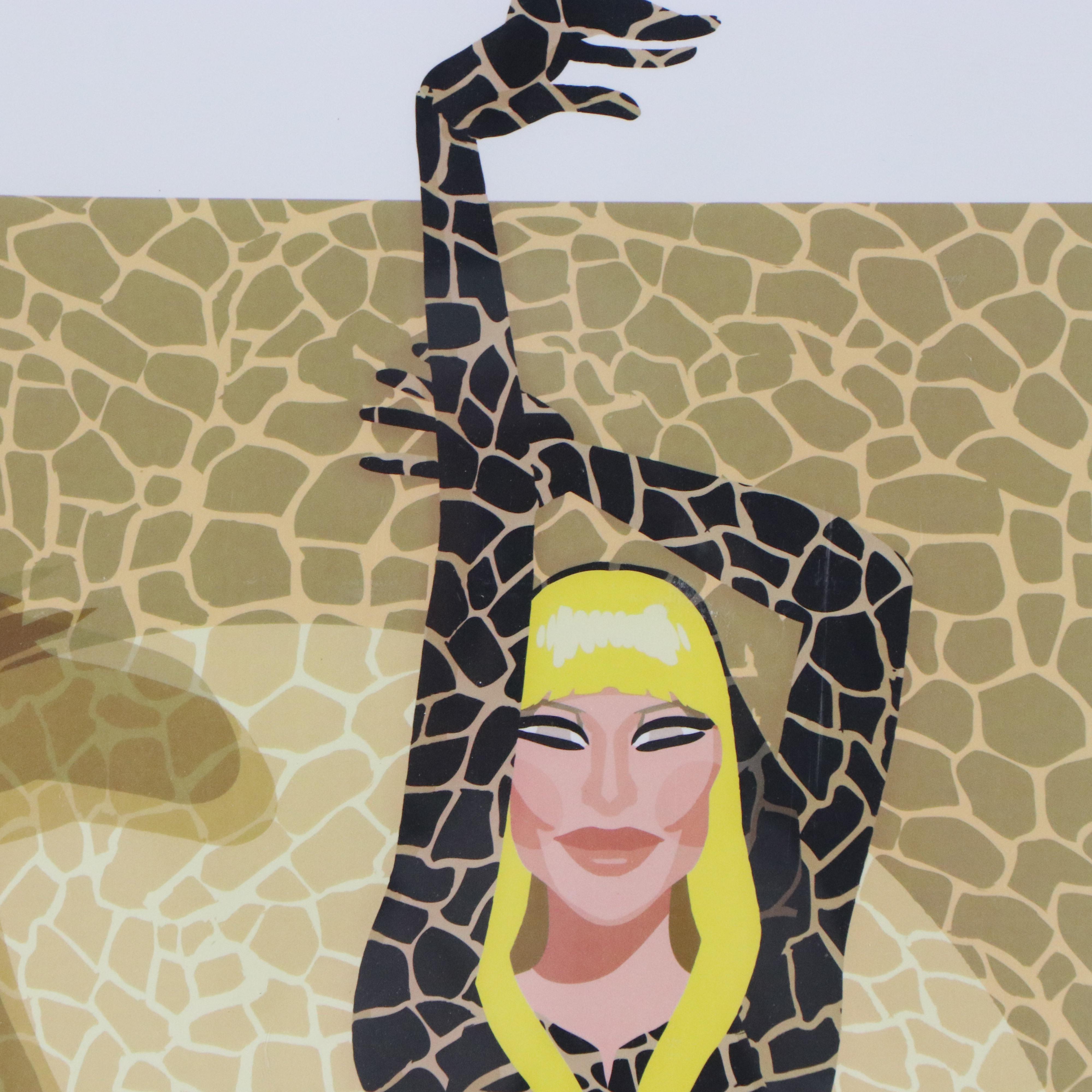 Offset Lithograph of Drag Queen Chad Michaels After Chad Sell