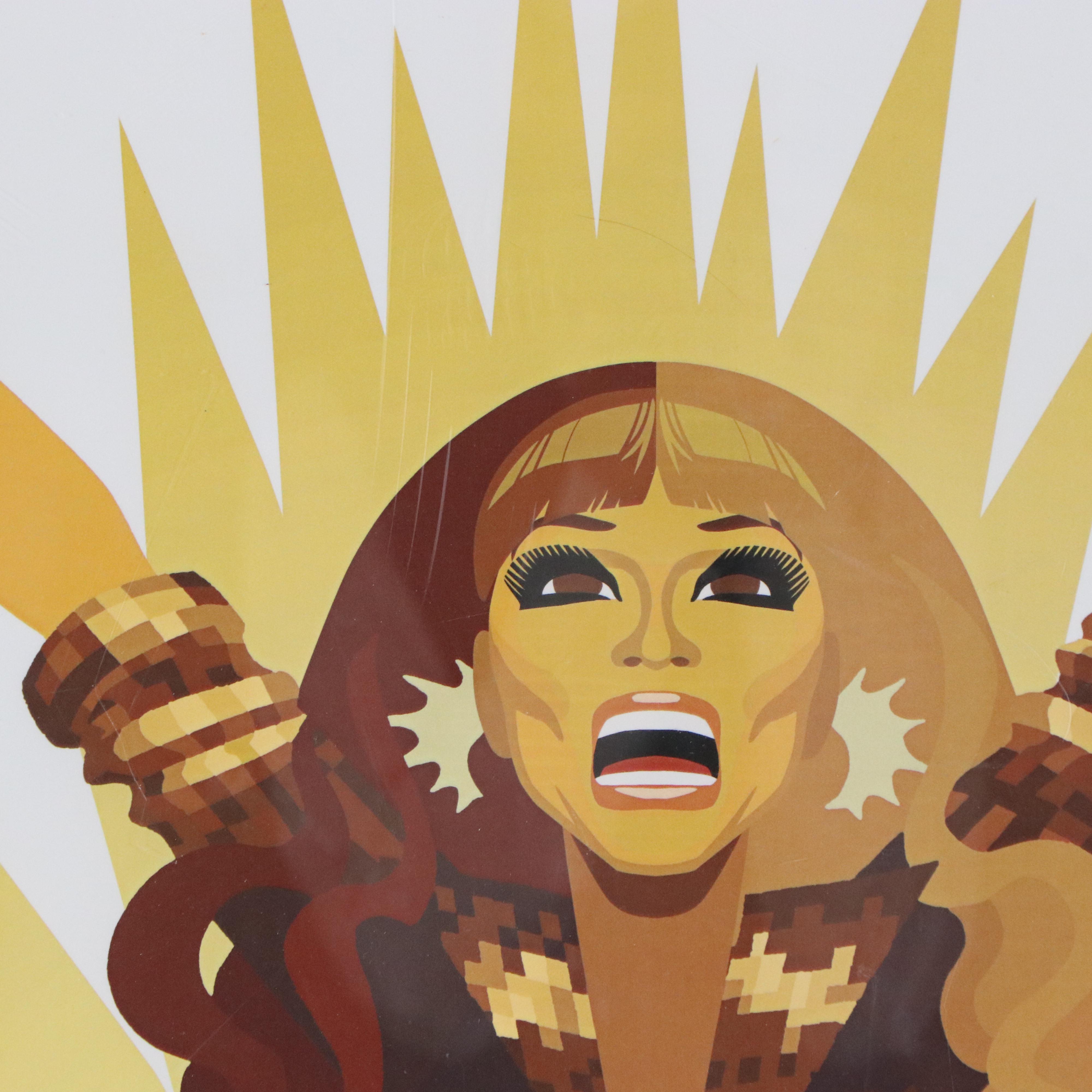 Offset Lithograph of Drag Queen Jujubee After Chad Sell