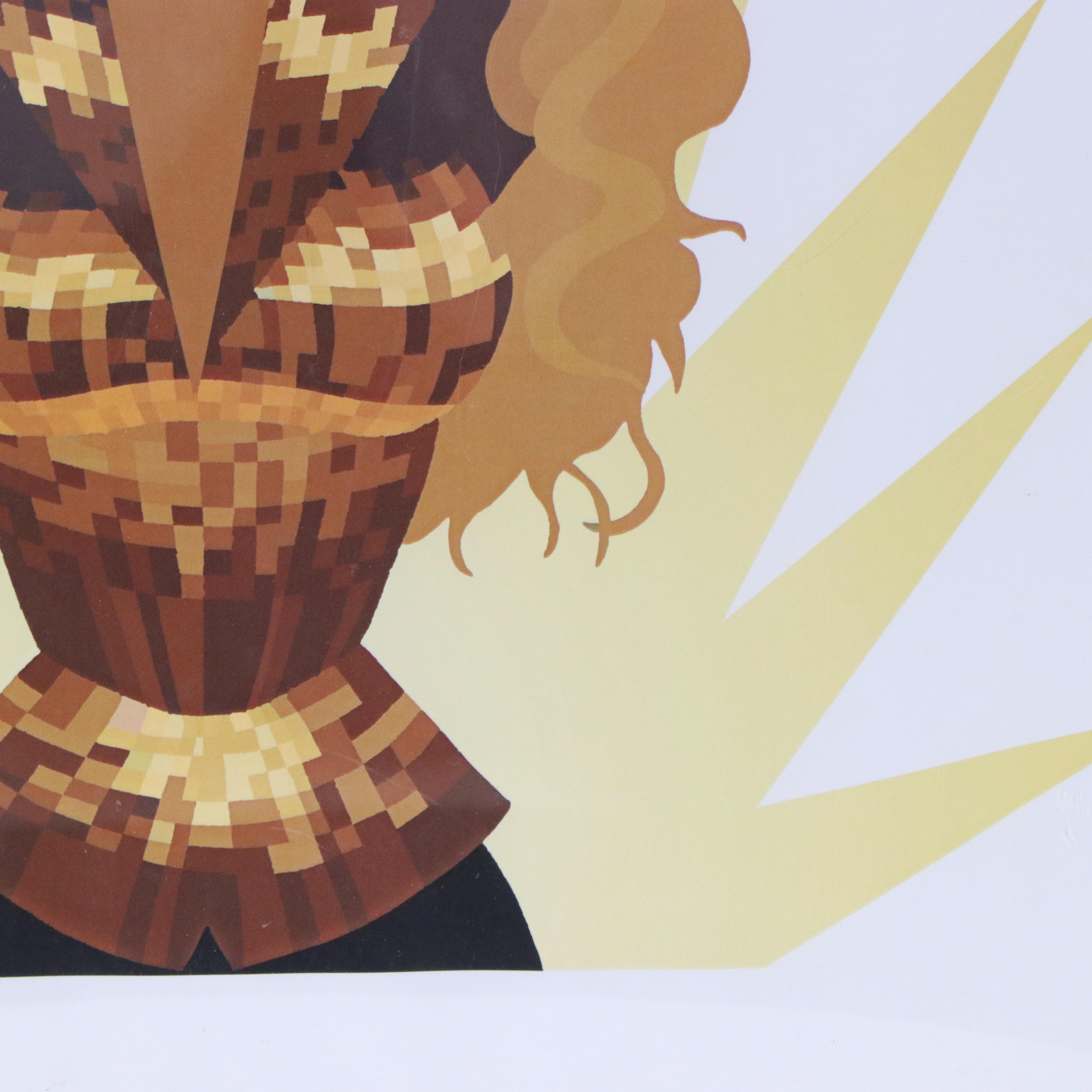 Offset Lithograph of Drag Queen Jujubee After Chad Sell